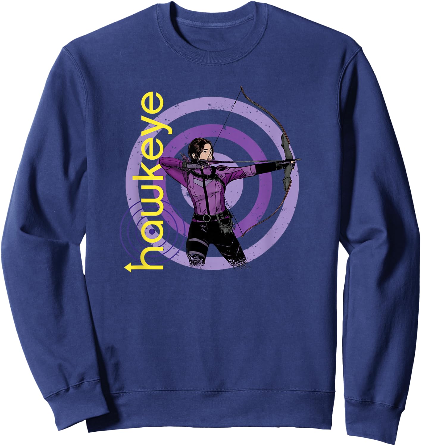 Marvel Hawkeye Kate Bishop On Target Sweatshirt - Sweatshirt | Navy
