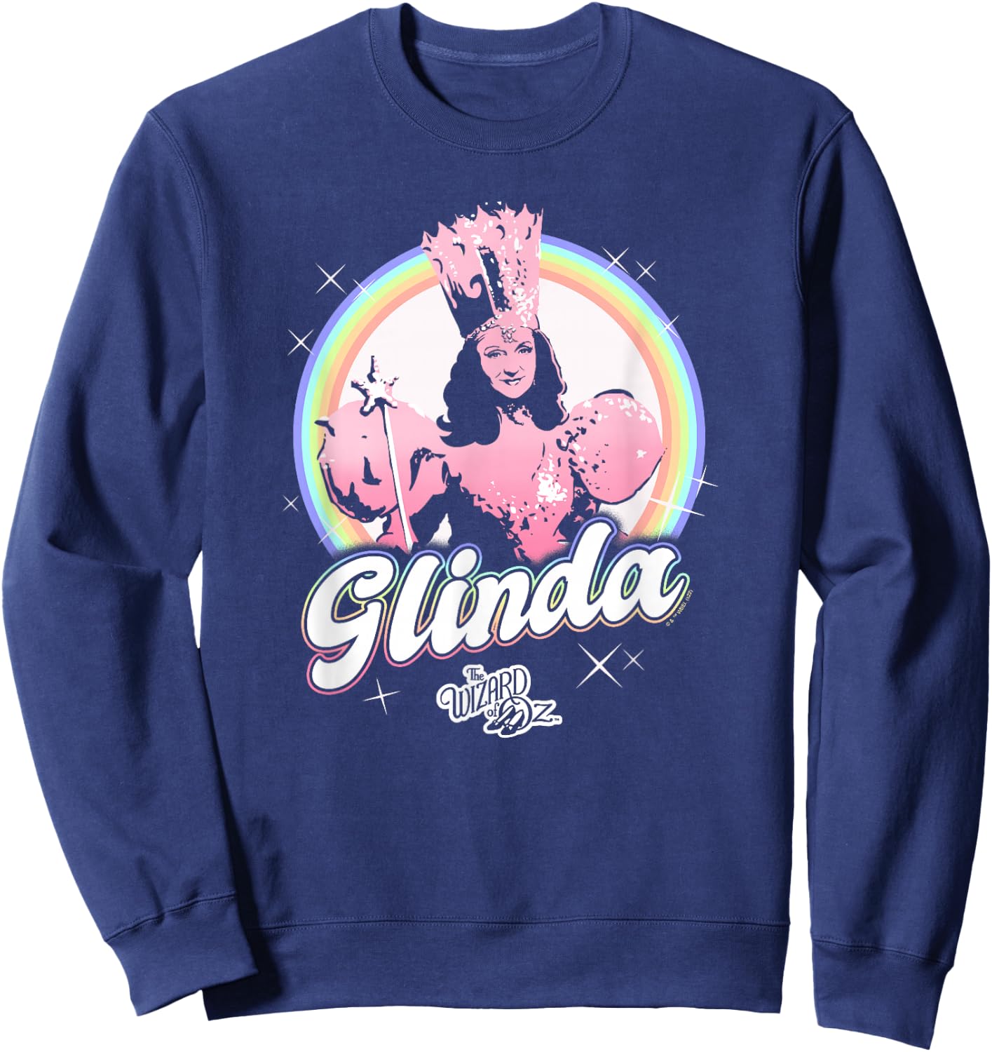 The Wizard of Oz Pride Glinda Rainbow Poster Sweatshirt - Sweatshirt | Navy