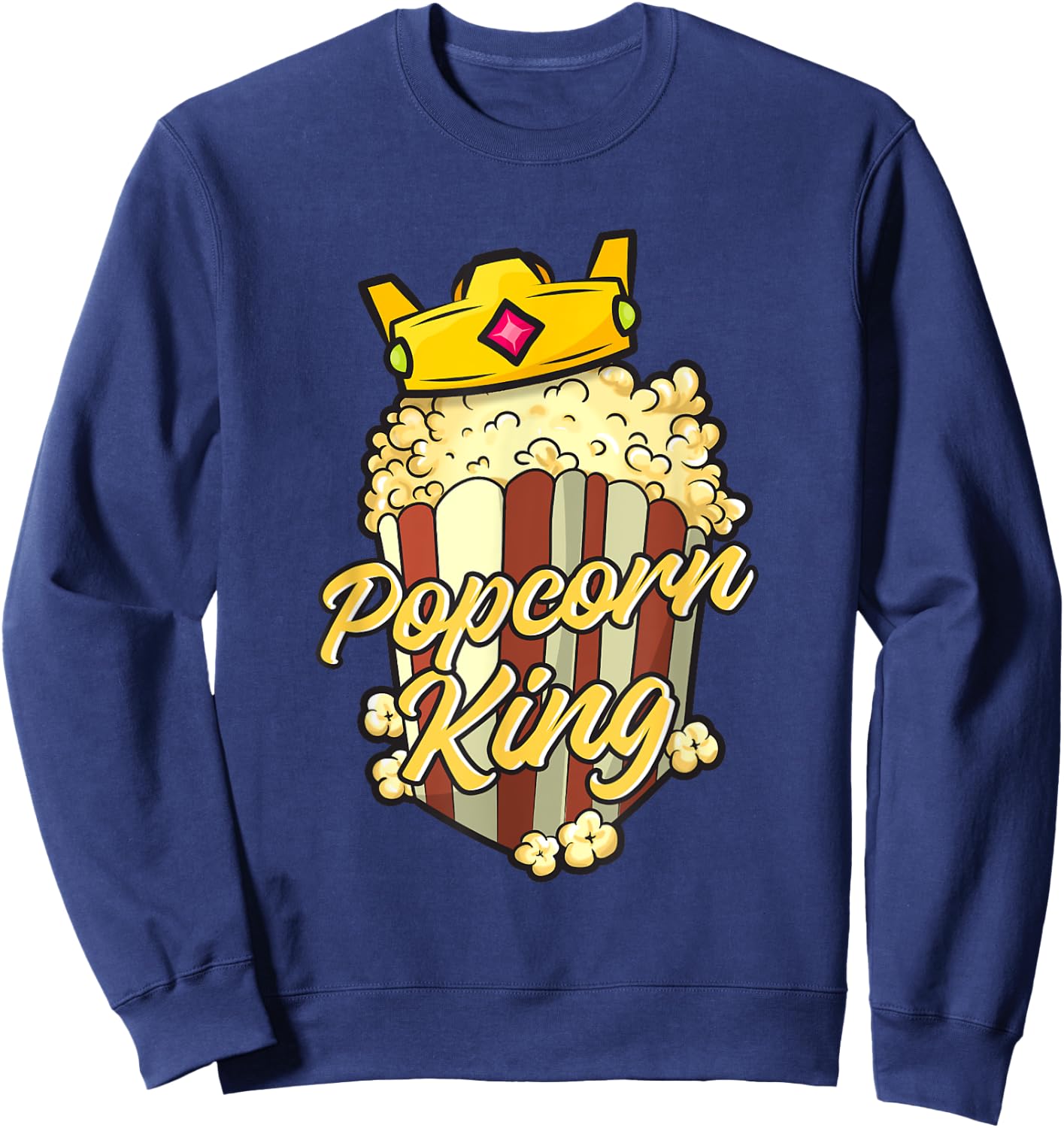 Popcorn King Sweatshirt - Sweatshirt | Navy