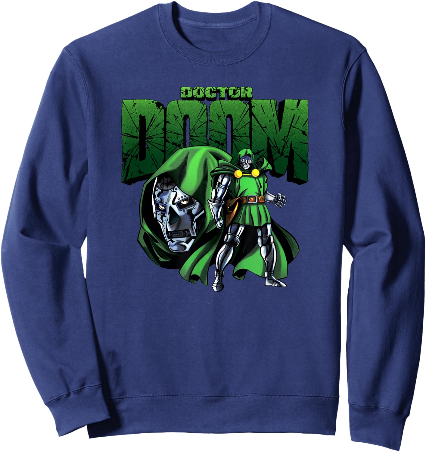 Marvel Fantastic Four Doctor Doom Epic Villain Classic Sweatshirt - Sweatshirt | Navy