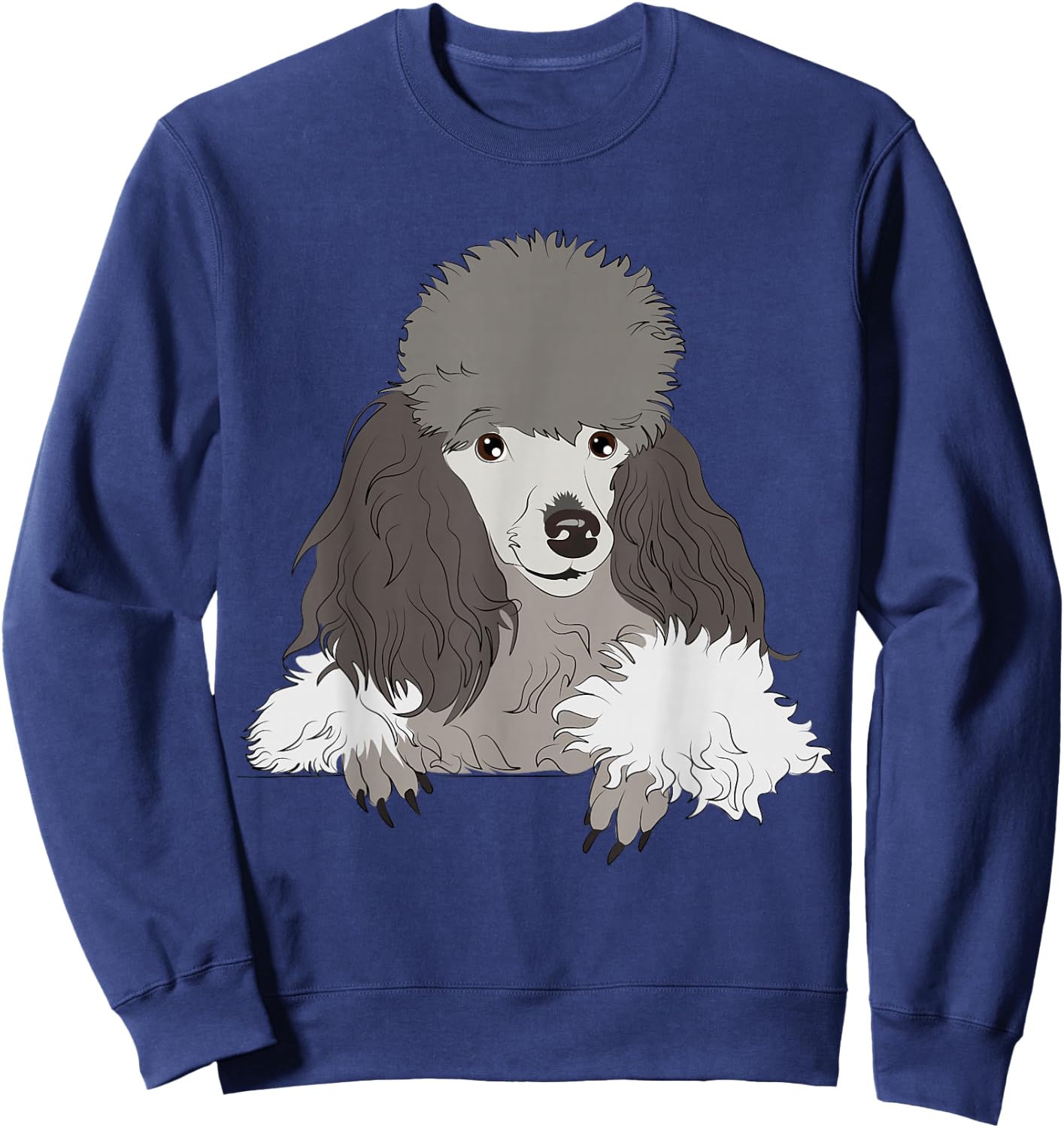 Sarcastic Dog Shirts Co18 Dog Lover Gifts Women's Graphic Cool Poodle Men's Sweatshirt - Sweatshirt | Navy