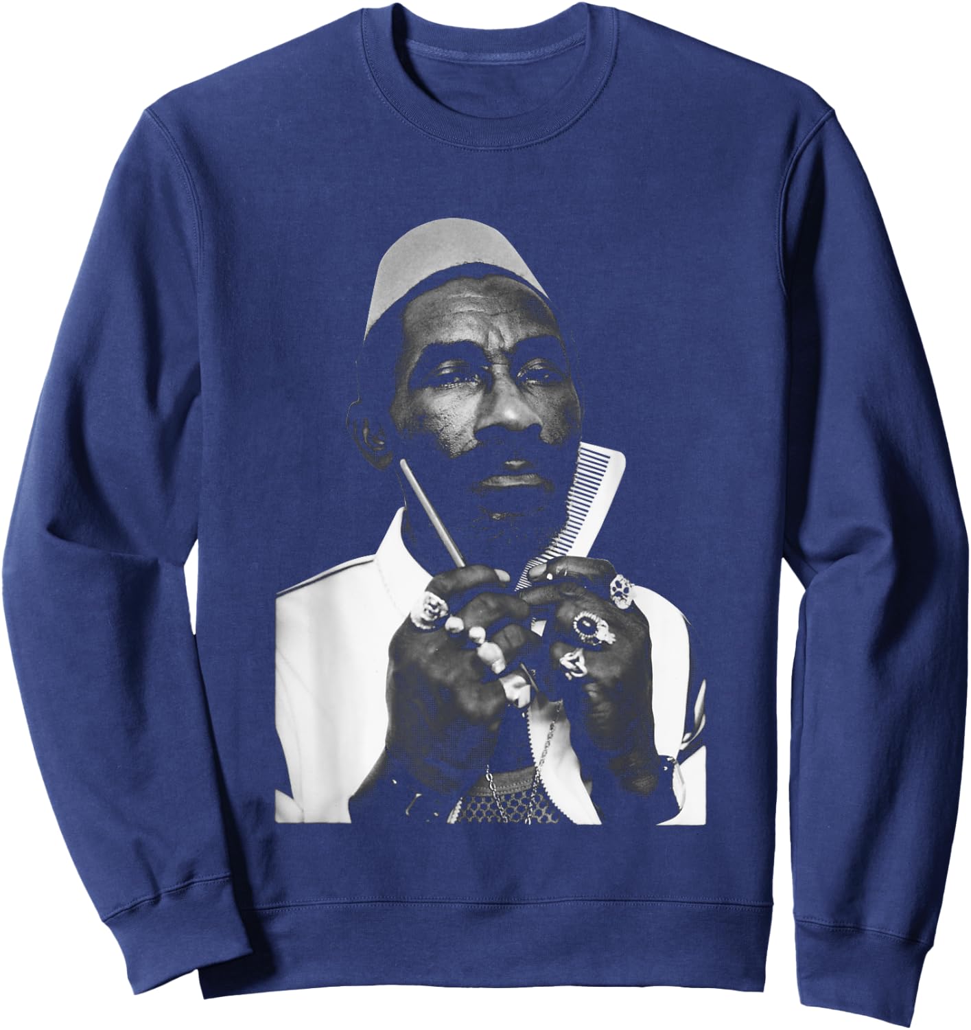 Lee Scratch Perry Live At Hacienda By Stephen Wright Sweatshirt - Sweatshirt | Navy