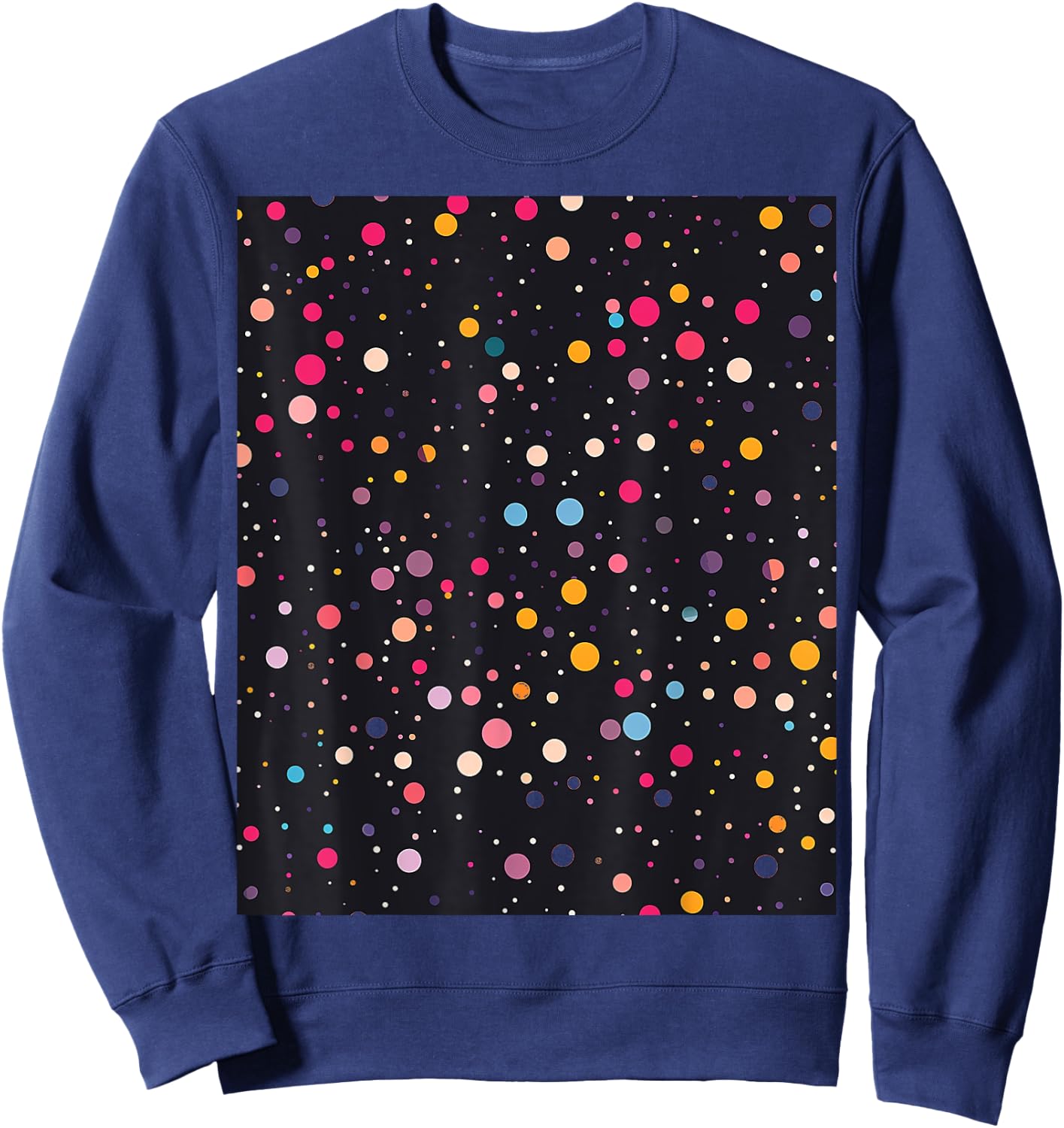 Polka Dots Sweatshirt - Sweatshirt | Navy