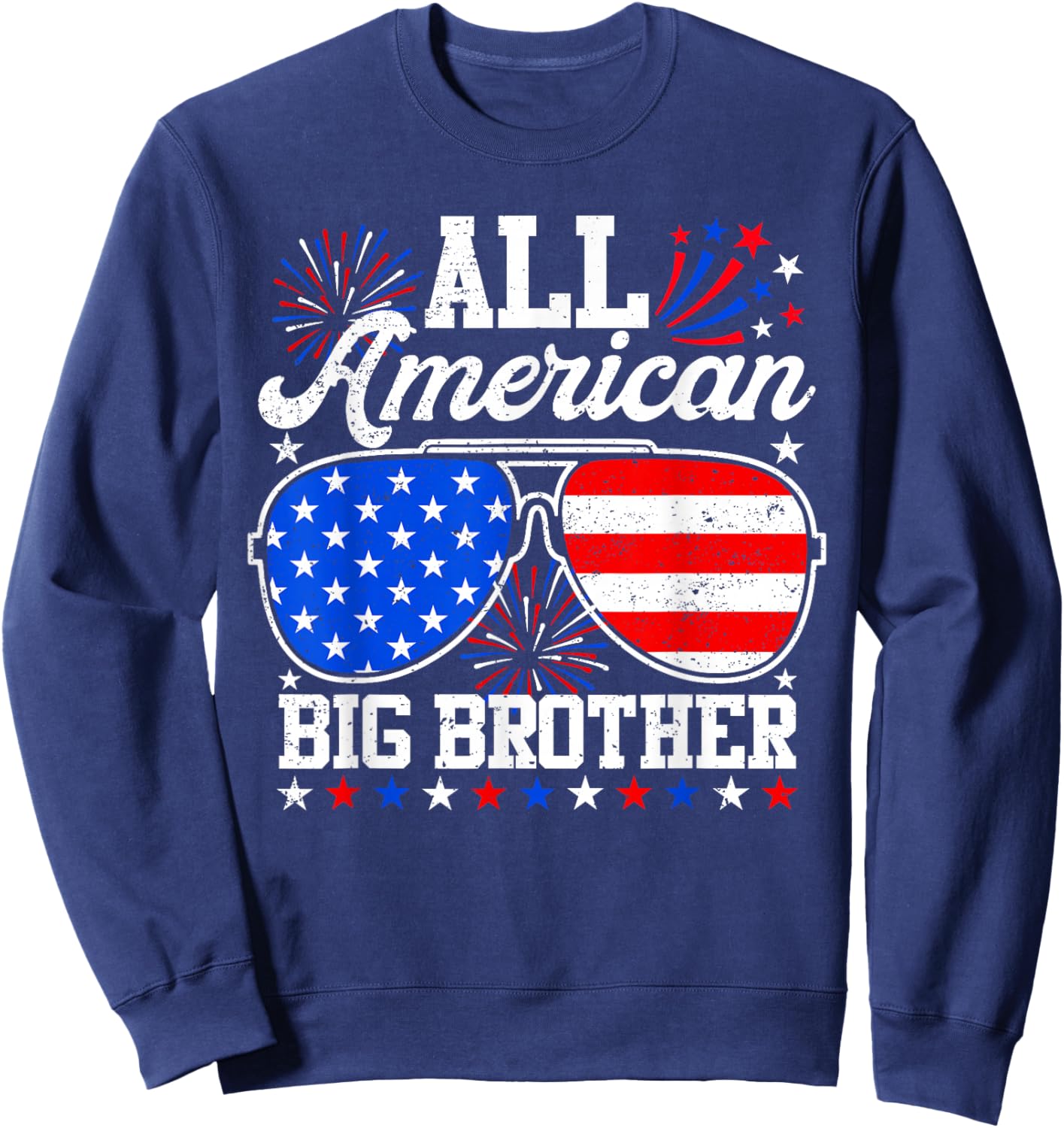 All American Big Brother 4th of July Family Matching Sweatshirt - Sweatshirt | Navy