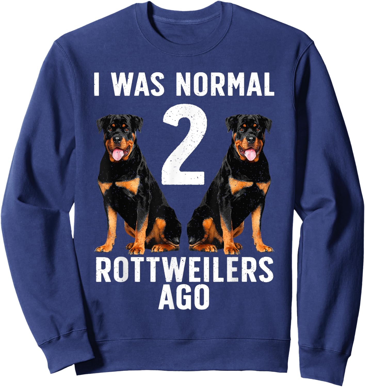 Funny Rottweiler Design Women Kids Rottweiler Lovers Sweatshirt - Sweatshirt | Navy