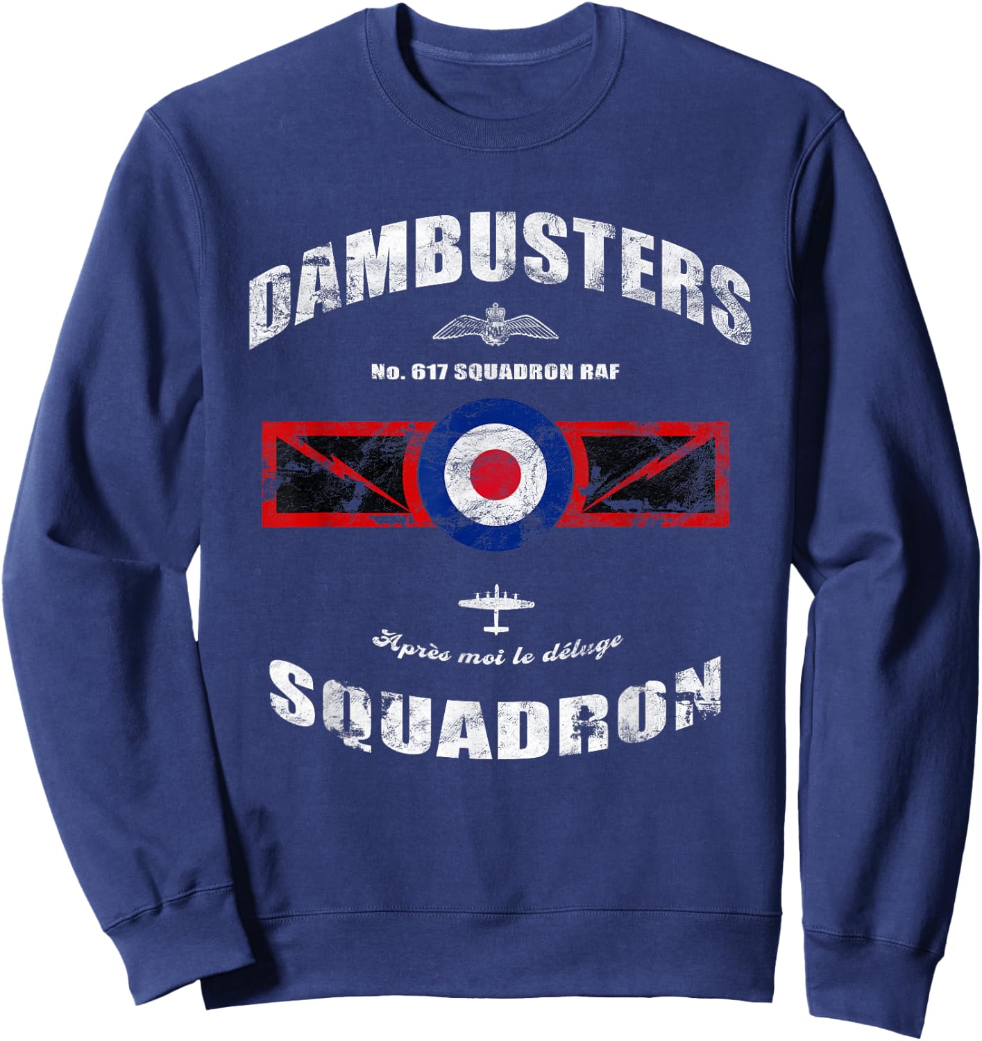 Dambusters No.617 Squadron WW2 British Military History Sweatshirt - Sweatshirt | Navy