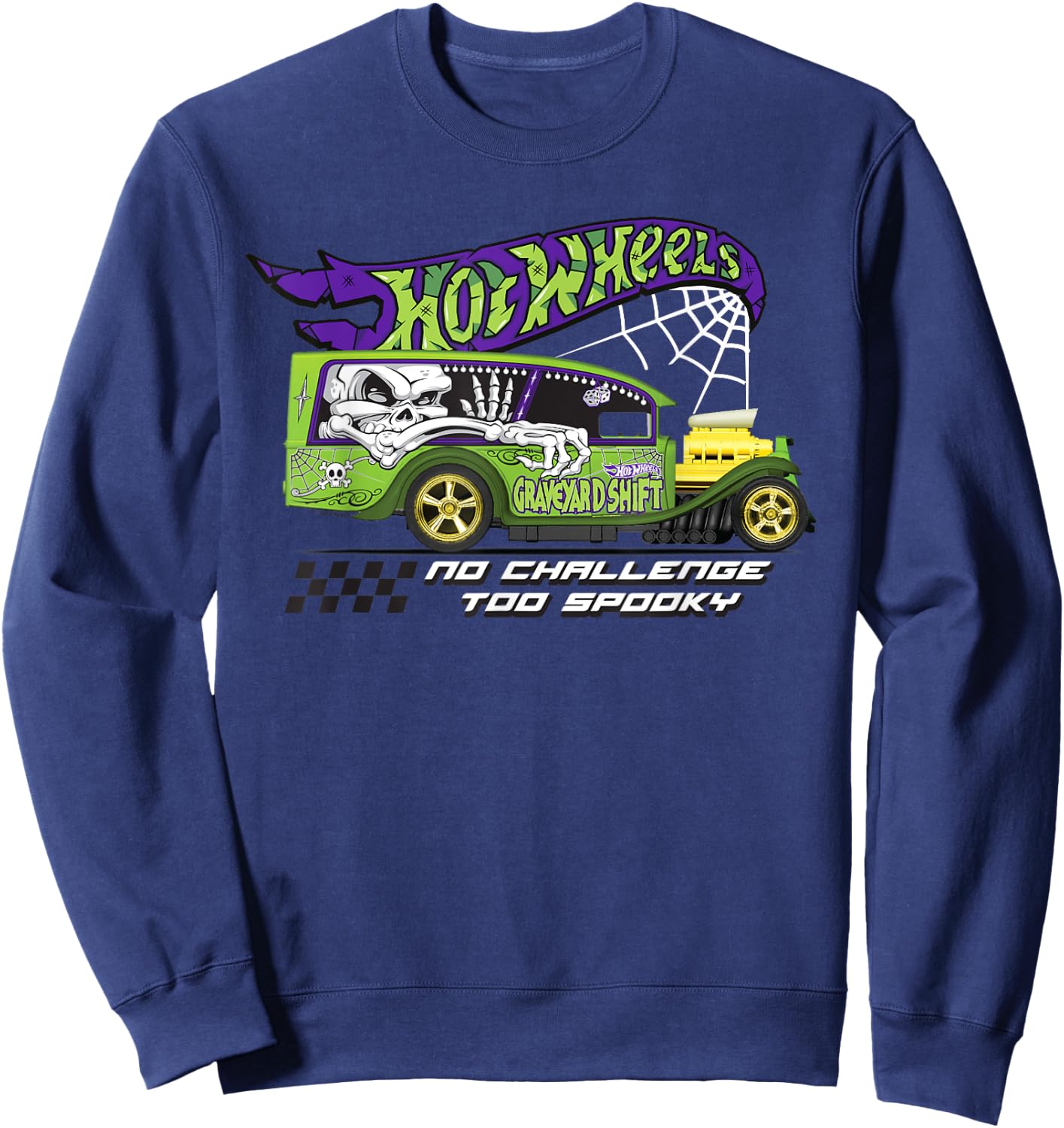 Hot Wheels - No Challenge Too Spooky Sweatshirt - Sweatshirt | Navy