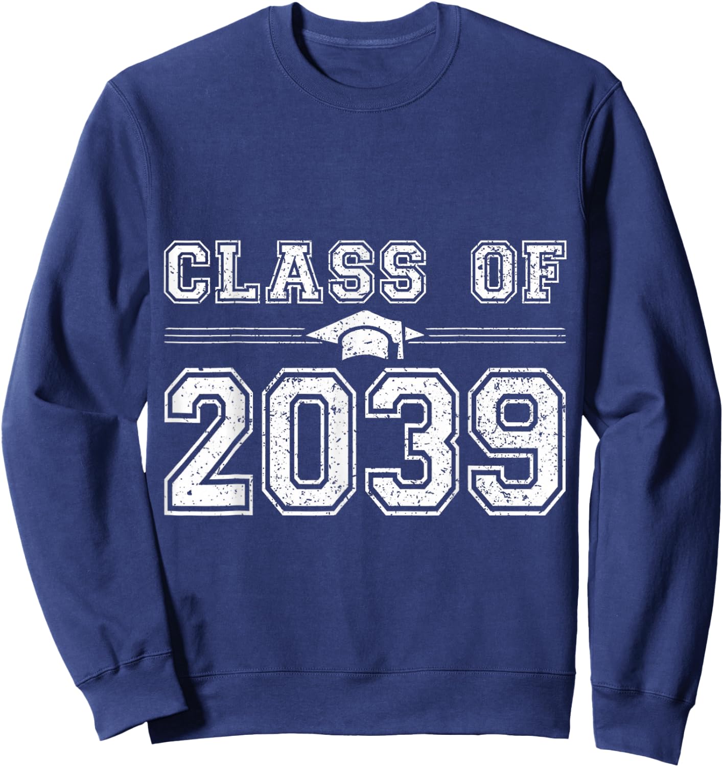 Class of 2039 Grow With Me Graduate 2039 First Day of School Sweatshirt - Sweatshirt | Navy