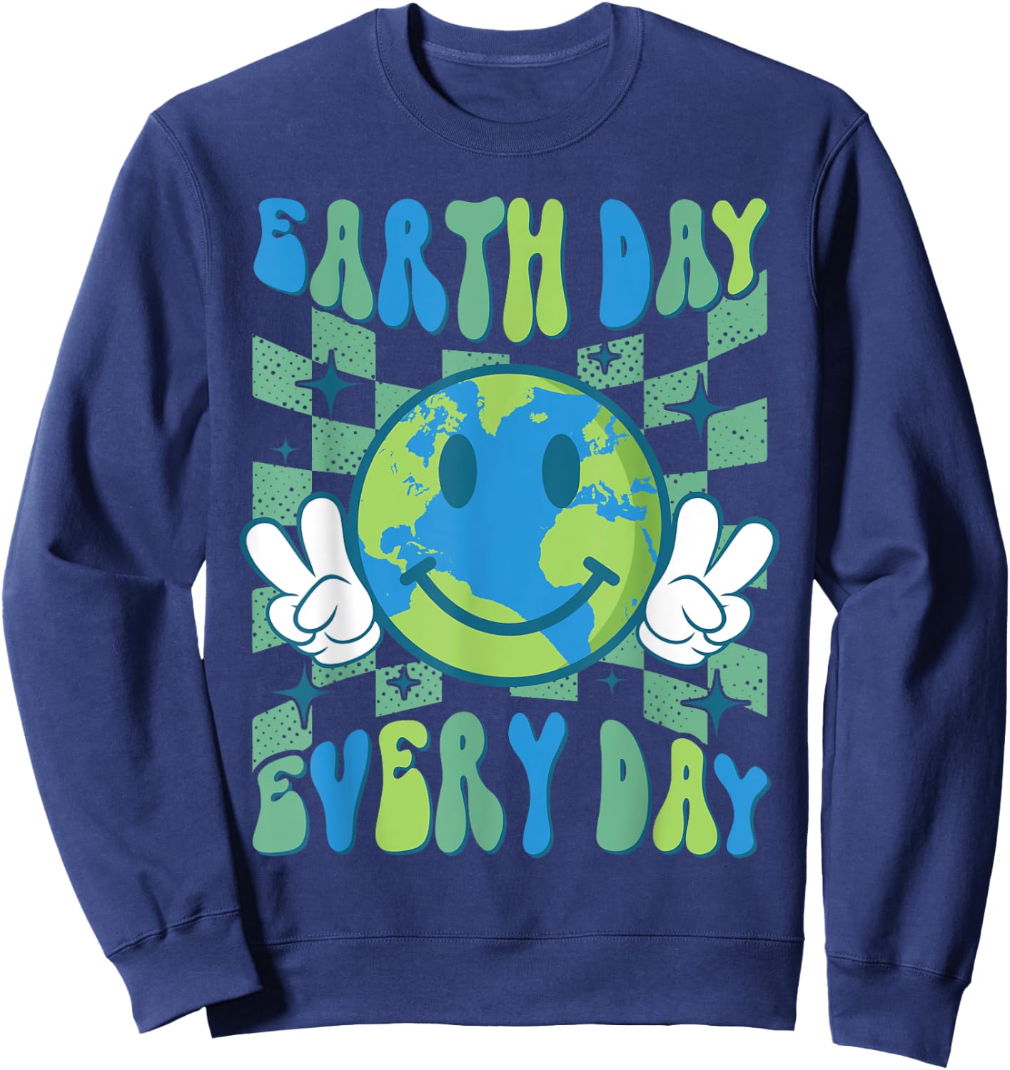Earth Day Everyday Earth Day 2024 shirt Women Kids Sweatshirt - Sweatshirt | Navy