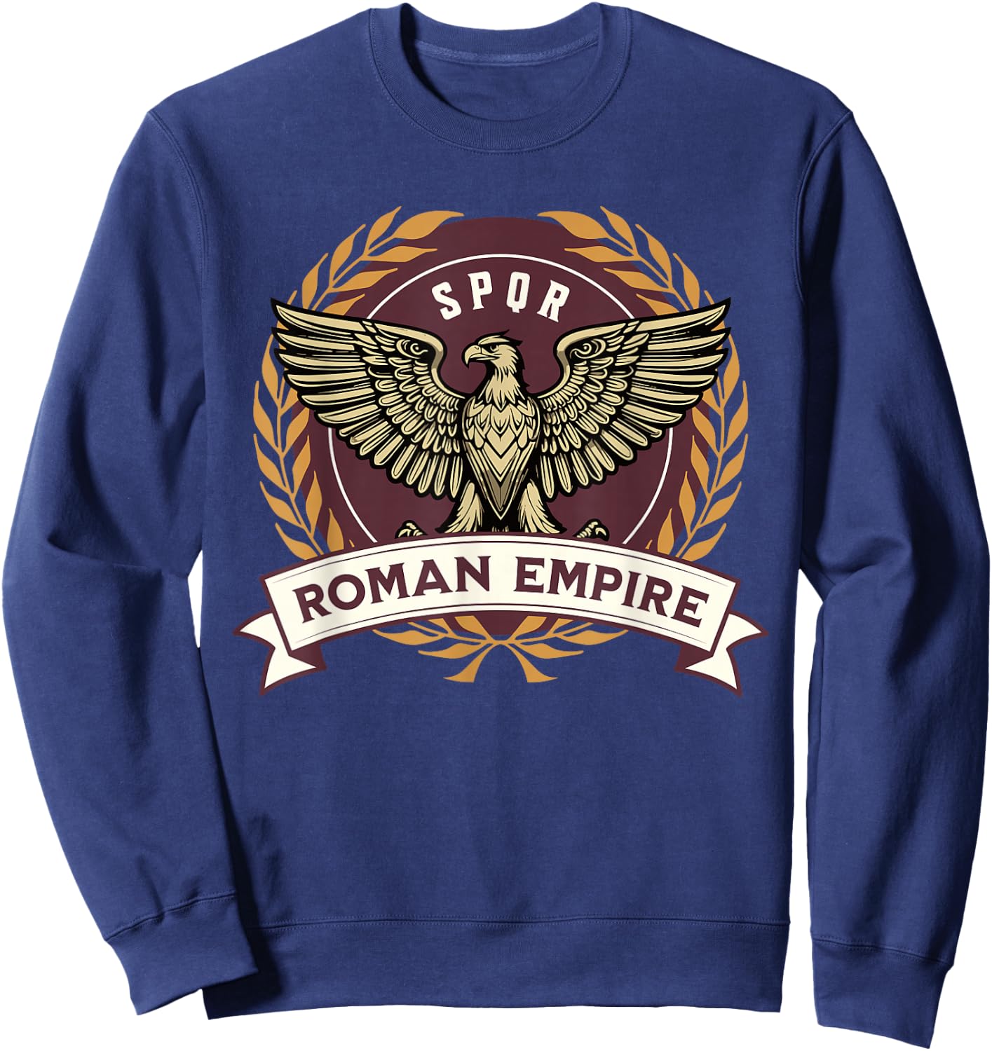 Symbol of the Roman Empire SPQR Roman Legions Ancient Sweatshirt - Sweatshirt | Navy