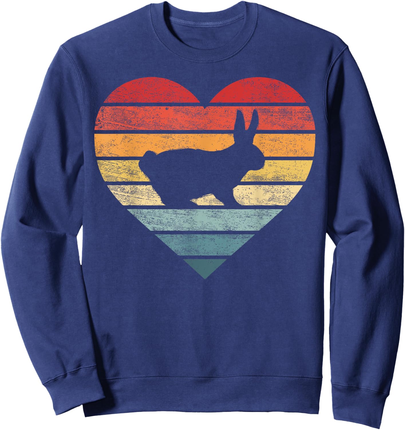 Bunny Rabbit Lover Gifts Farmer Retro Vintage Farm Animals Sweatshirt - Sweatshirt | Navy