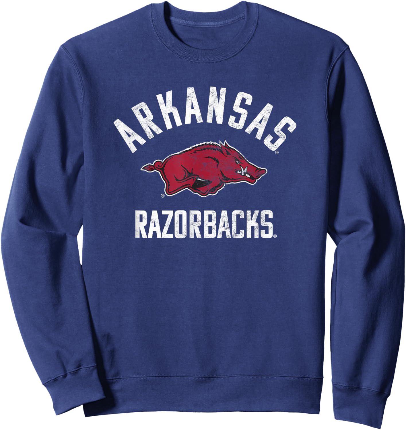 University of Arkansas Razorbacks Large Sweatshirt - Sweatshirt | Navy