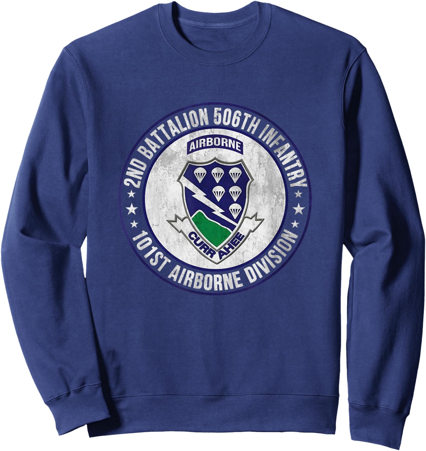 2nd Battalion 506th Infantry 101st Airborne Division Veteran Sweatshirt - Sweatshirt | Navy