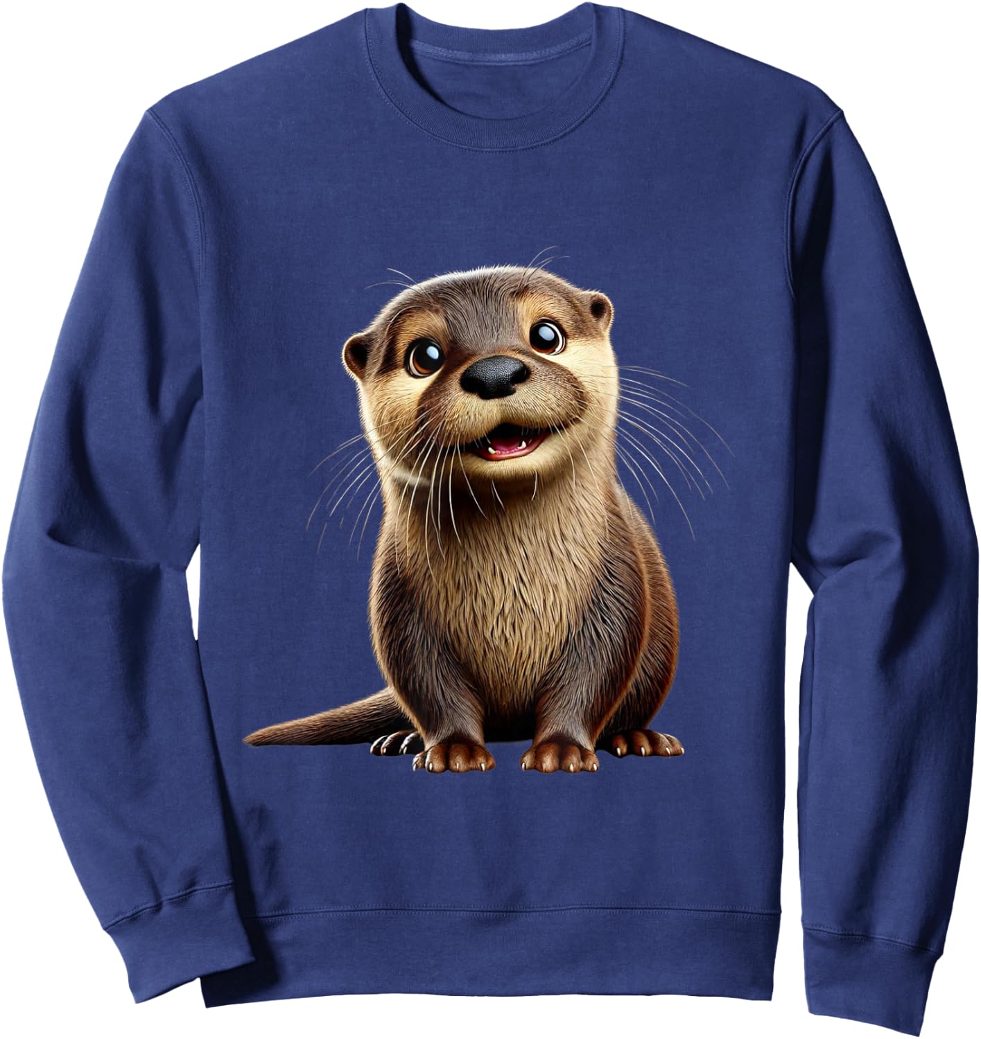 Adorable Otter Sweatshirt - Sweatshirt | Navy