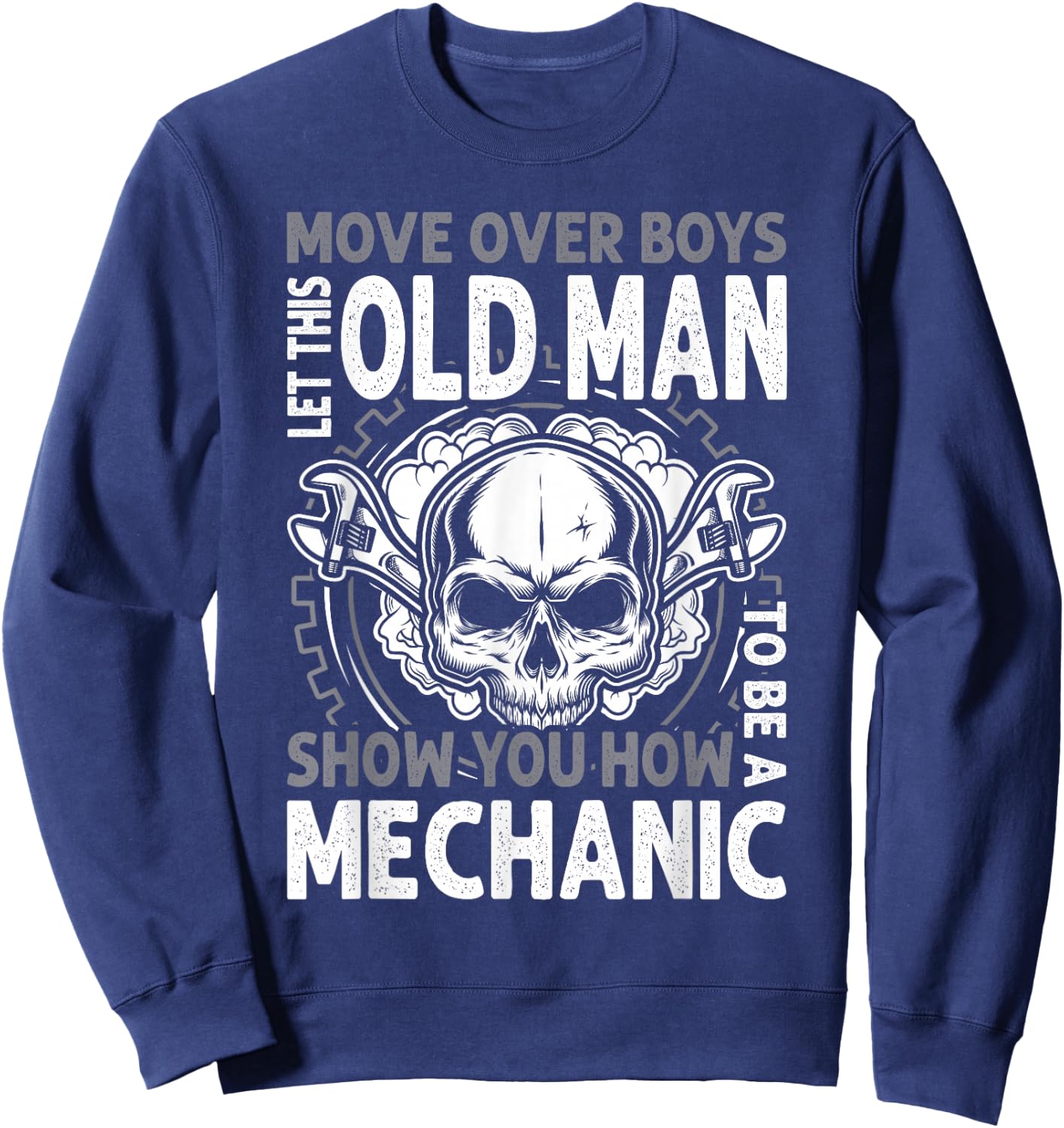 Funny Mechanic - Auto Mechanic Sweatshirt - Sweatshirt | Navy