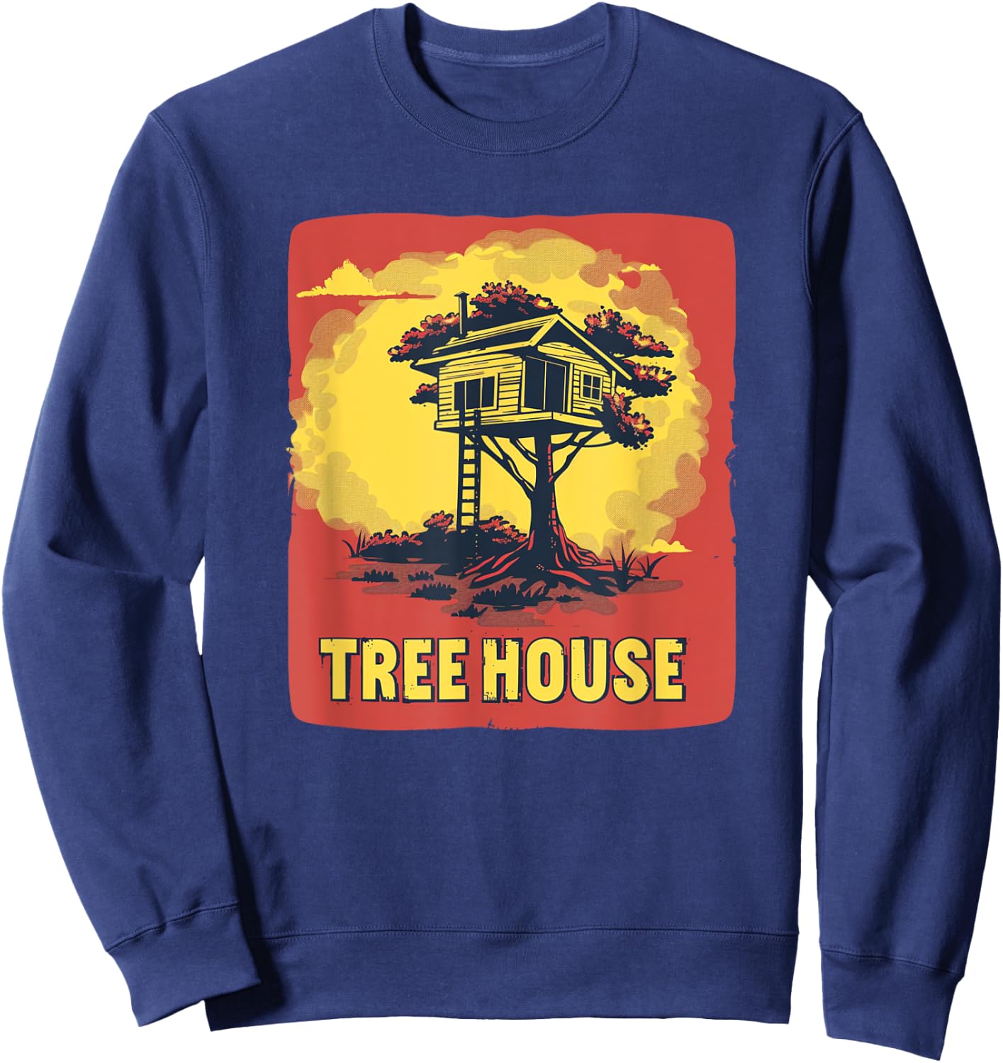 Happy Treehouse Outfit for Boys and Girls Sweatshirt - Sweatshirt | Navy