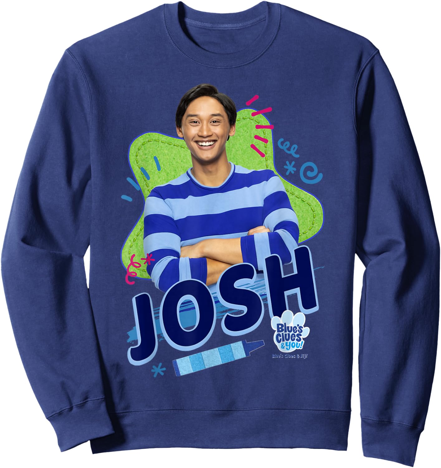 Blue's Clues & You Josh Portrait Sweatshirt - Sweatshirt | Navy