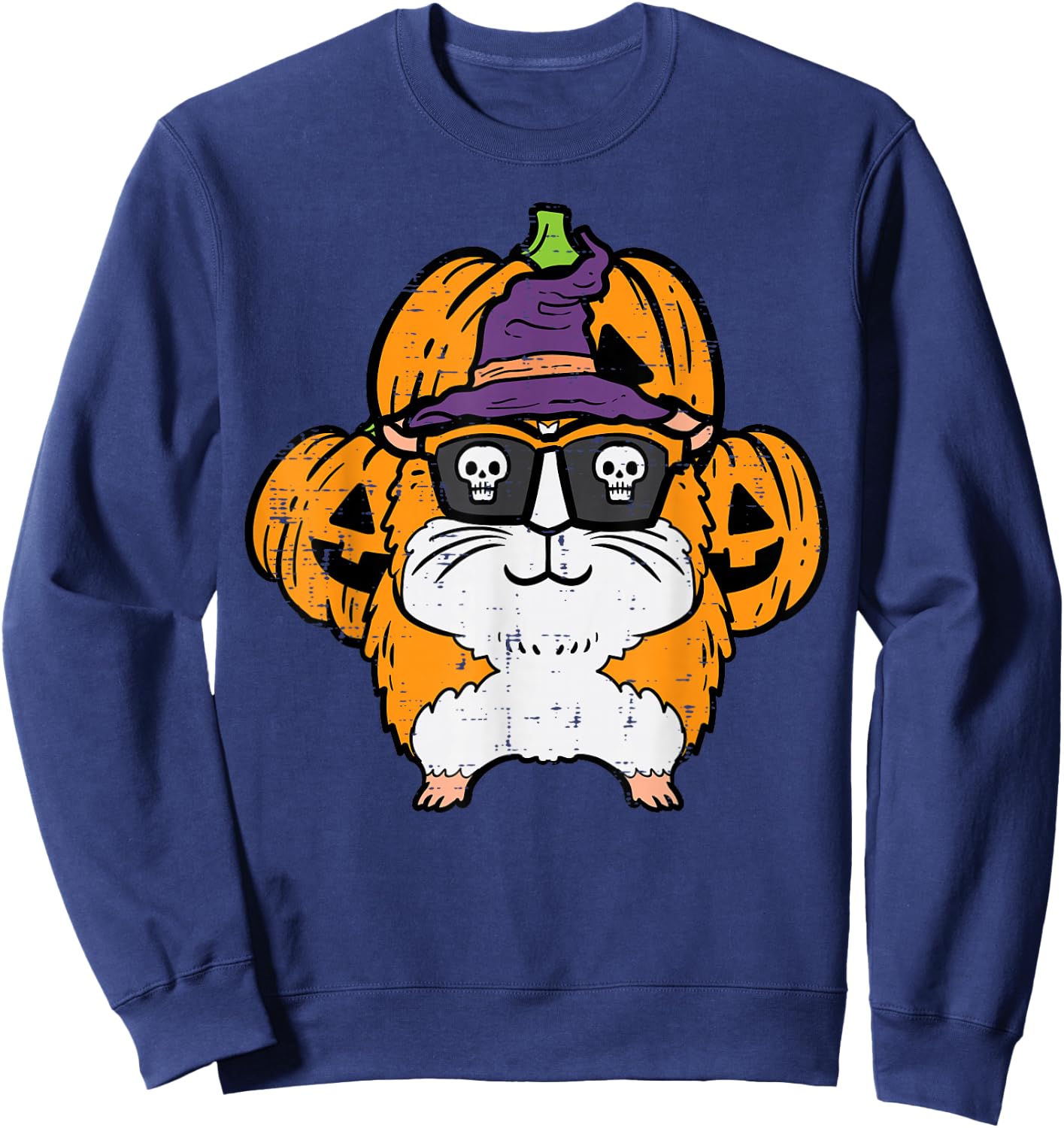 Halloween Guinea Pig Cavy Costume Boys Girls Kids Women Men Sweatshirt - Sweatshirt | Navy