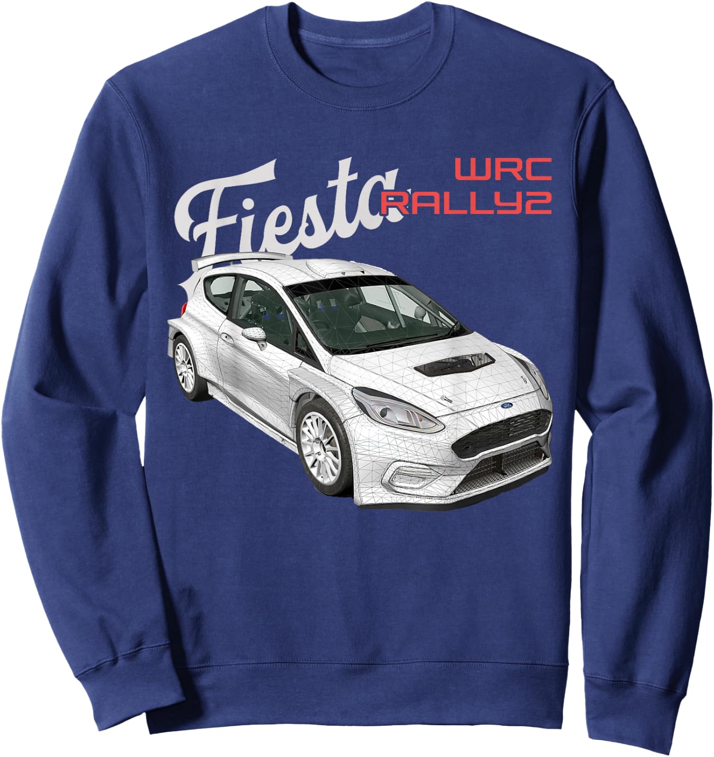 WRC Rally2 World Rally Sports Car Sweatshirt - Sweatshirt | Navy