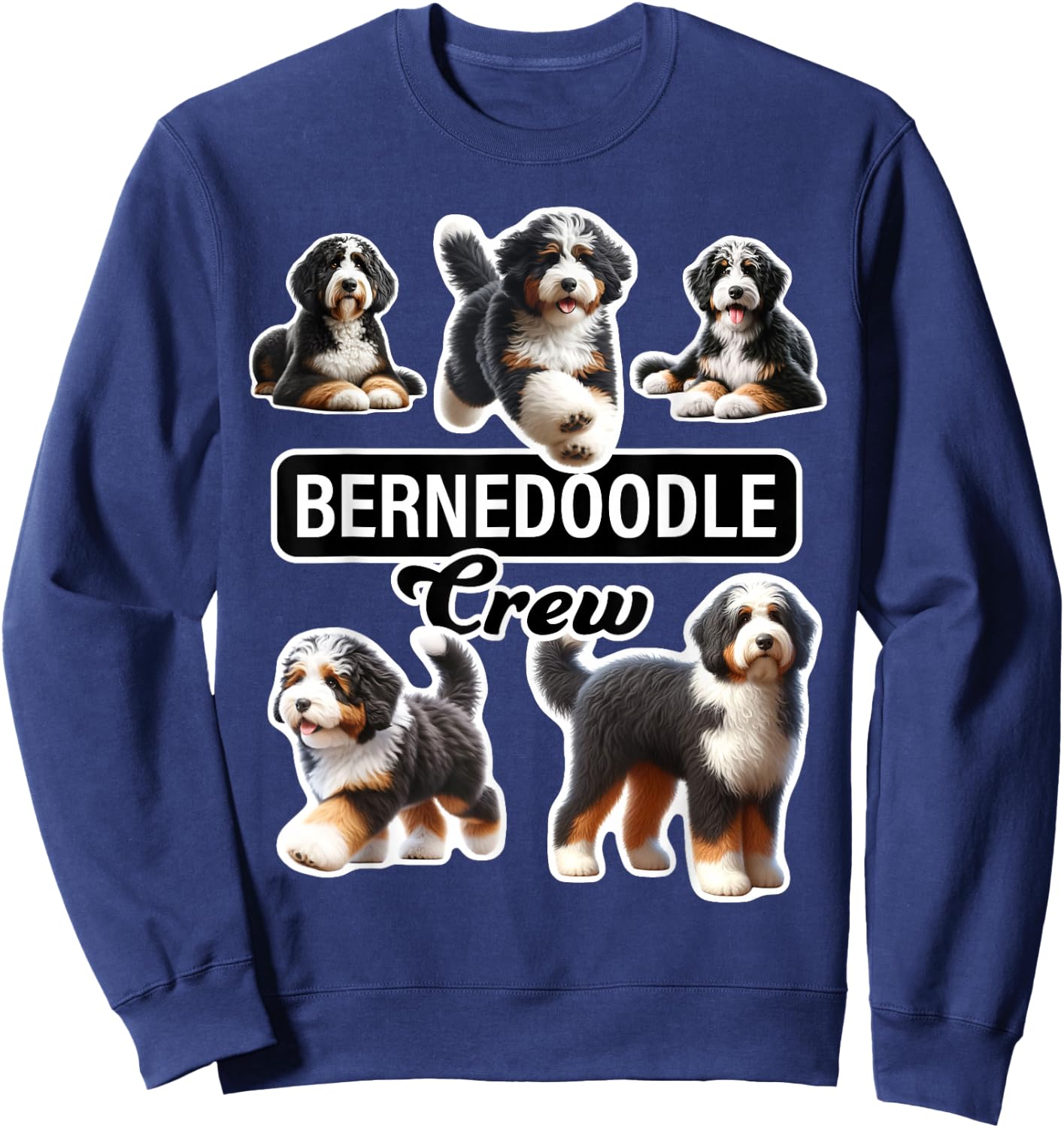 Bernedoodle Crew Sweatshirt - Sweatshirt | Navy