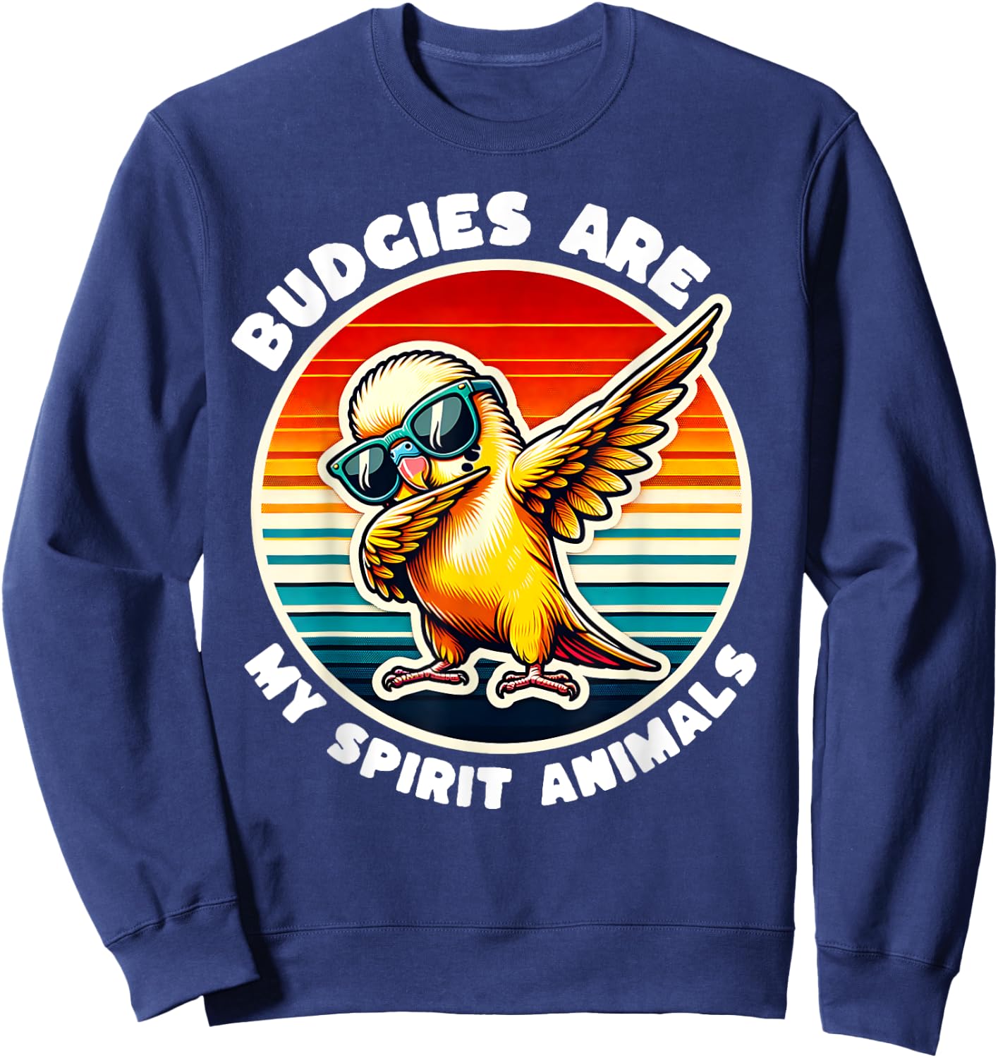 Funny Budgie Budgerigar Animal Budgie Budgerigar Sweatshirt - Sweatshirt | Navy