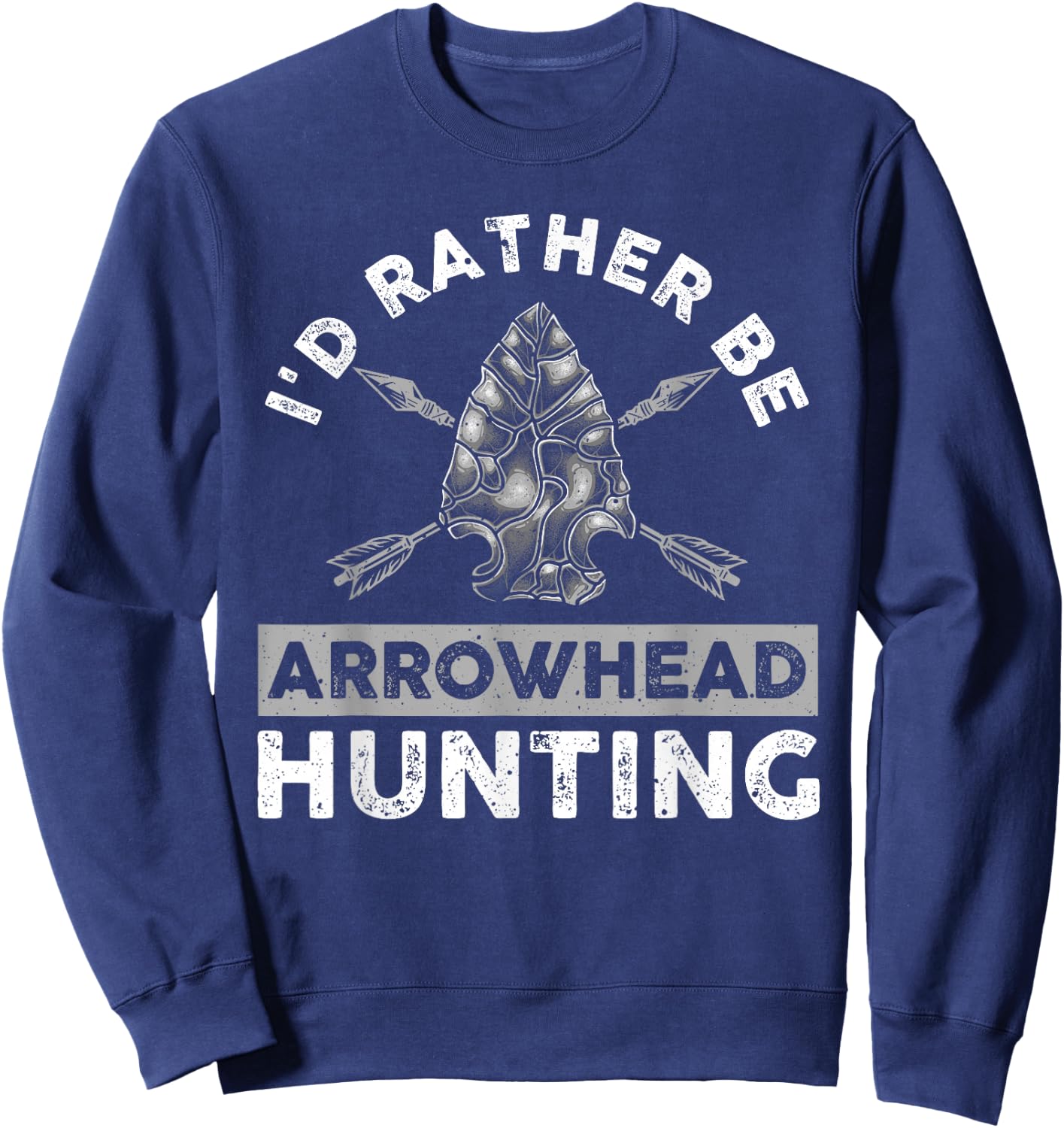 Cool Arrowhead Design Women Arrowhead Hunting Lovers Sweatshirt - Sweatshirt | Navy