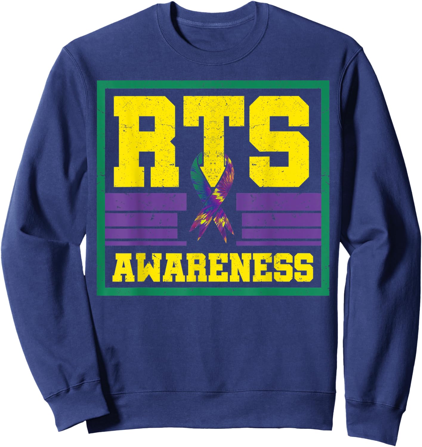 Rubinstein–Taybi Syndrome Warrior RTS Awareness Patient Sweatshirt - Sweatshirt | Navy