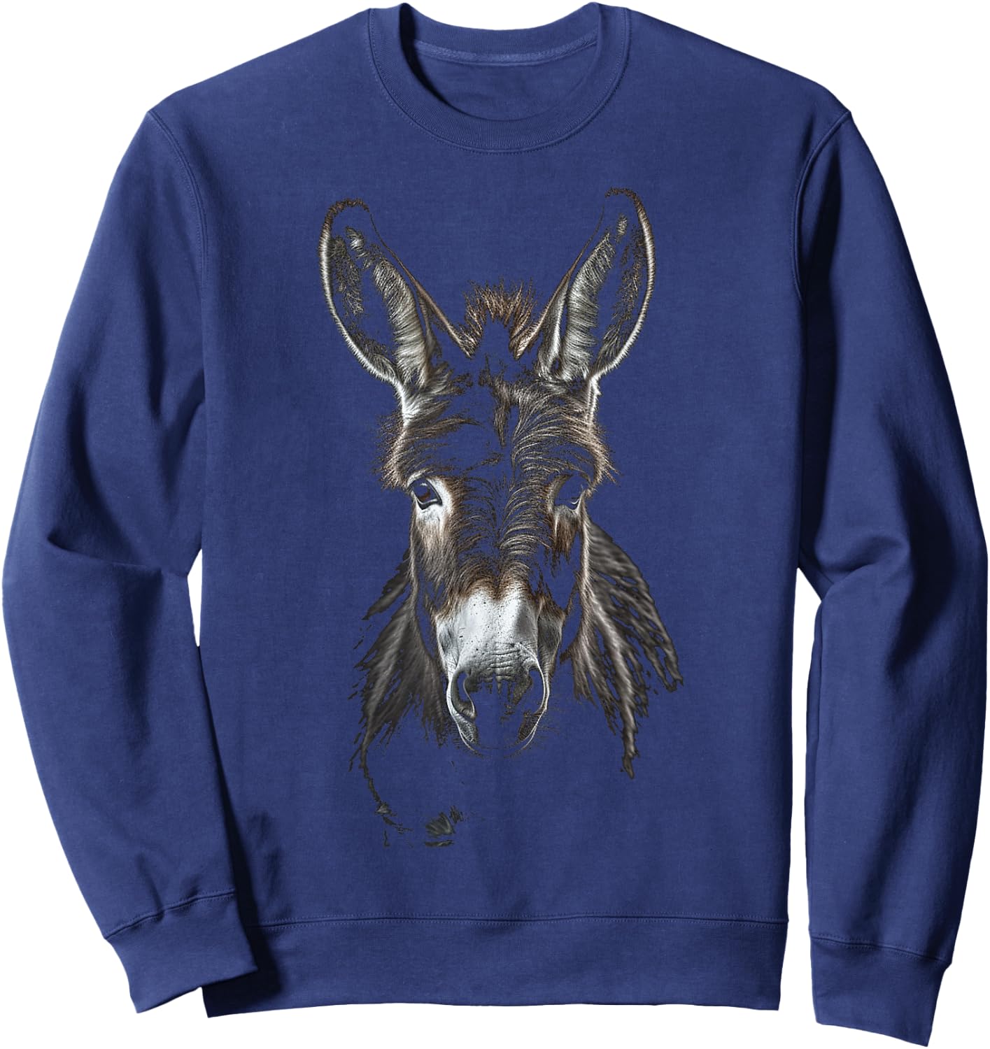 Donkey Animal Zoo Art Donkey Sweatshirt - Sweatshirt | Navy