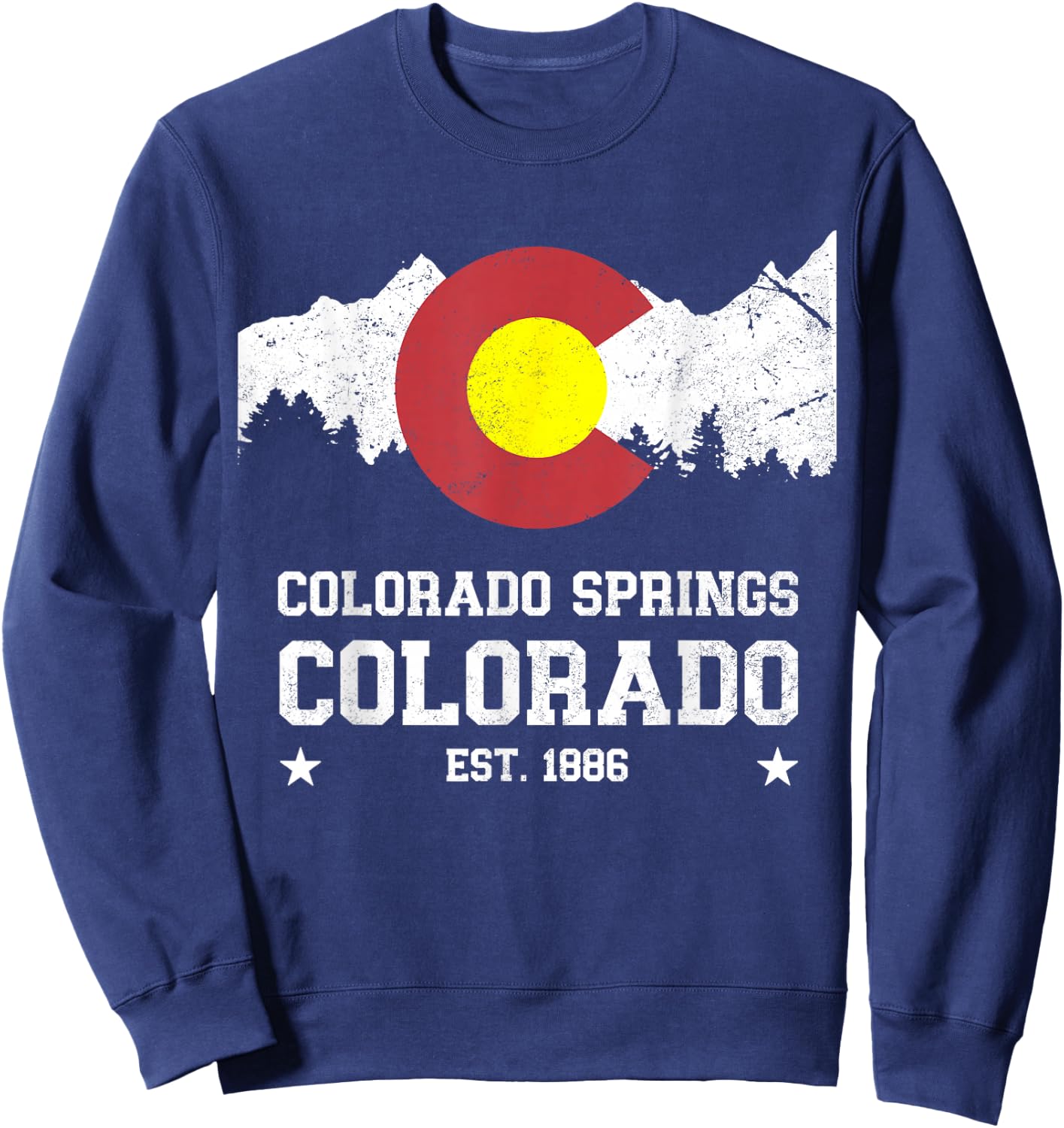Colorado Springs Colorado Sweatshirt - Sweatshirt | Navy