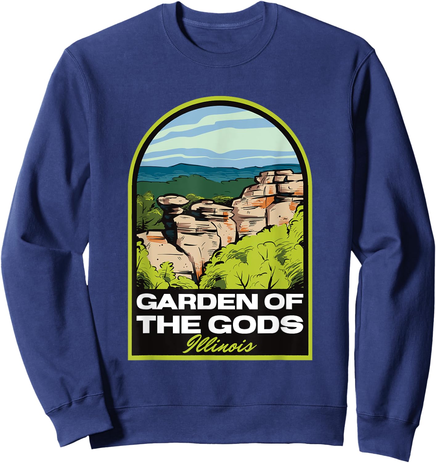 Garden of the Gods Illinois Sweatshirt - Sweatshirt | Navy