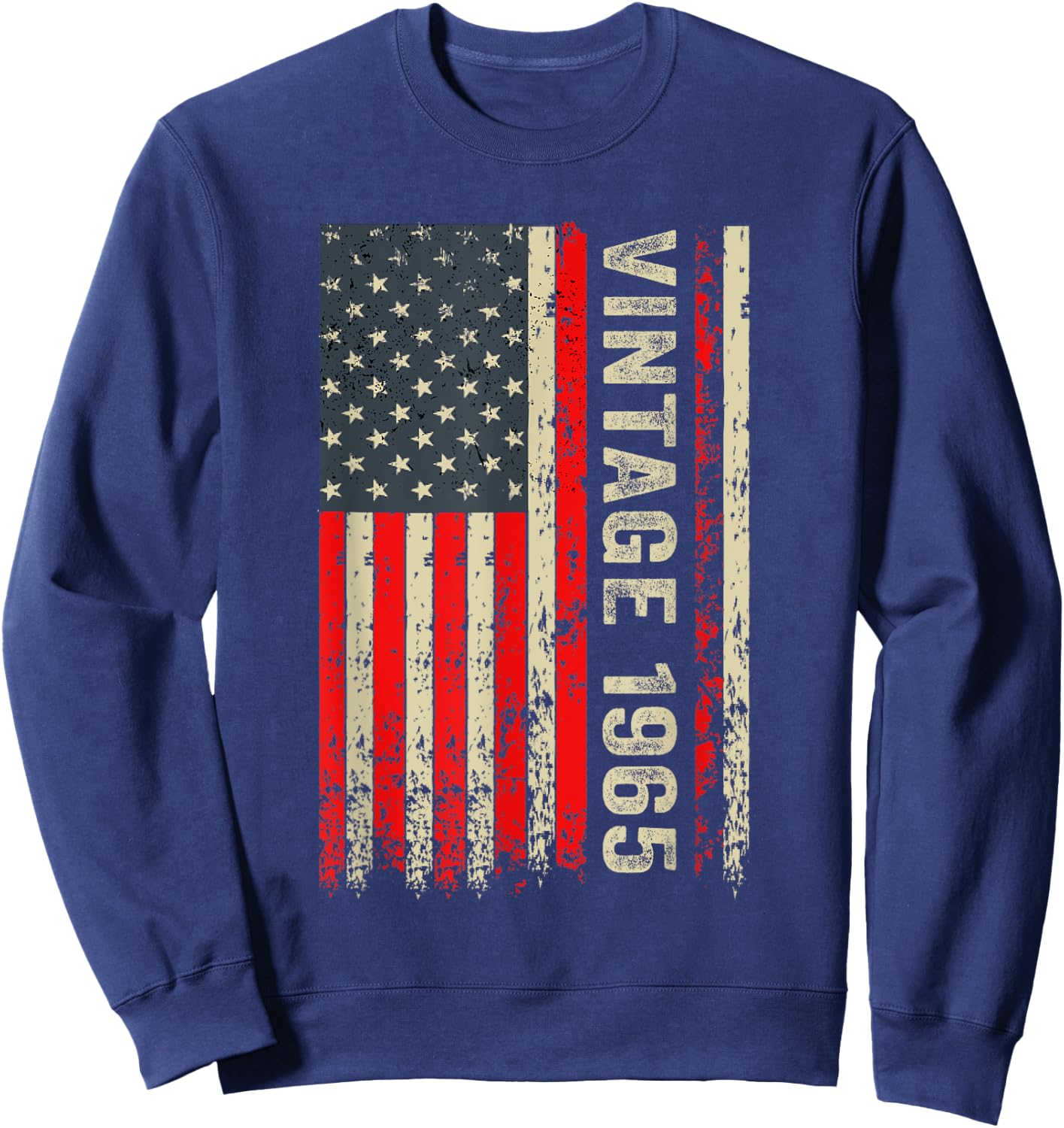 60 Years Old Vintage 60 Birthday 1965 60th Birthday Men Sweatshirt - Sweatshirt | Navy