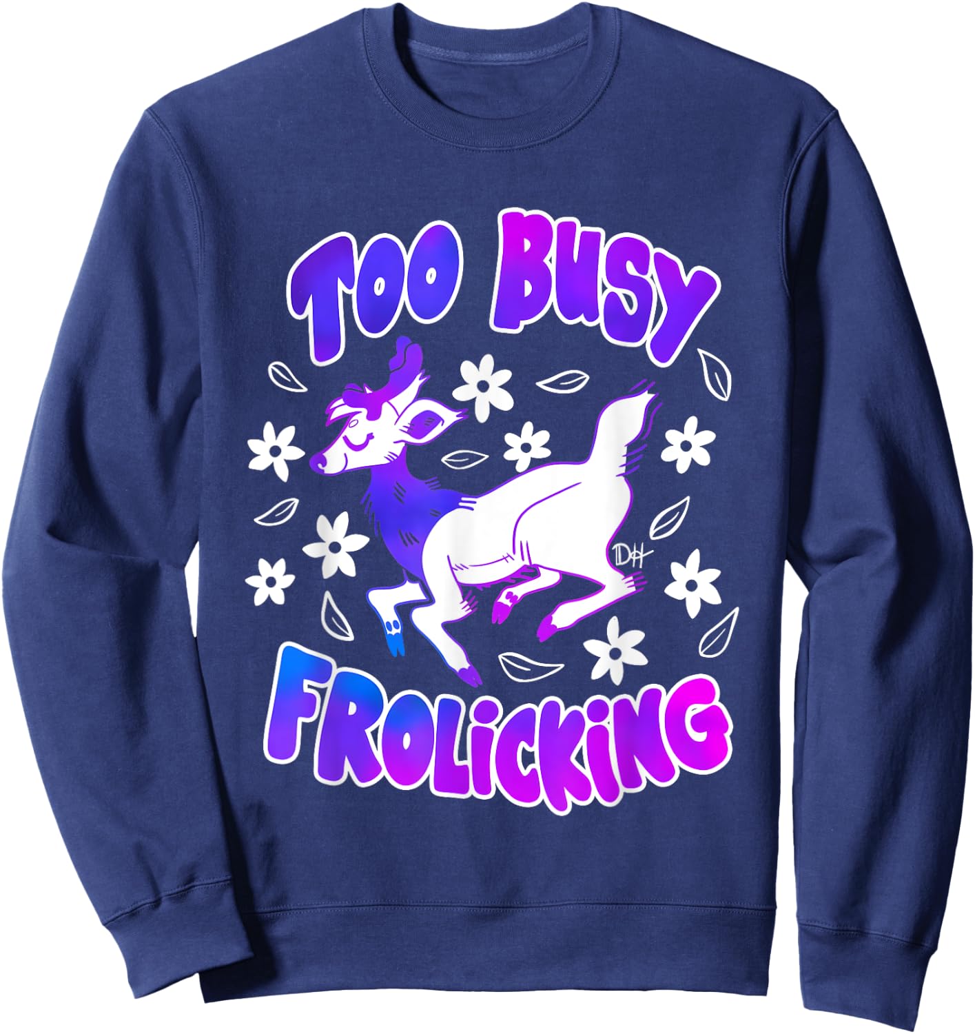 Too Busy Frolicking Sweatshirt - Sweatshirt | Navy