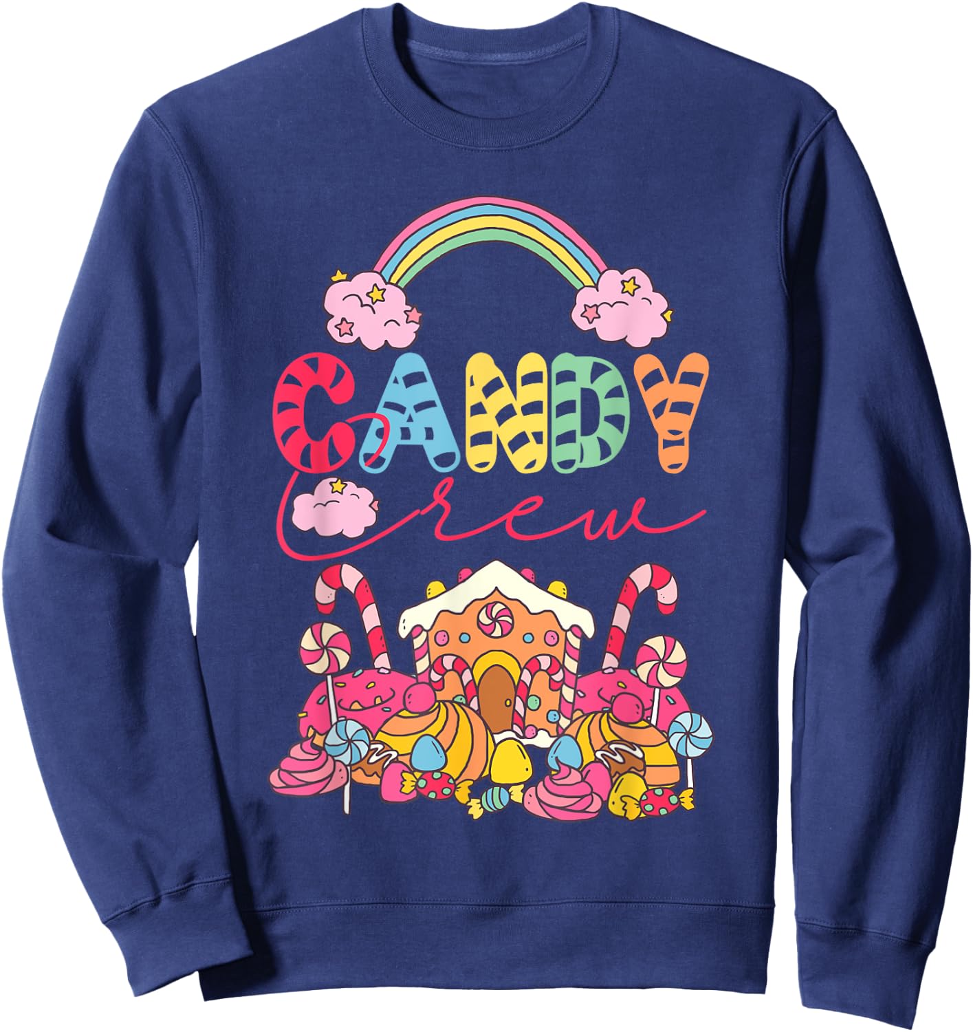 Candy Land Candy Crew Decorations Sweetie Candy Squad Sweatshirt - Sweatshirt | Navy
