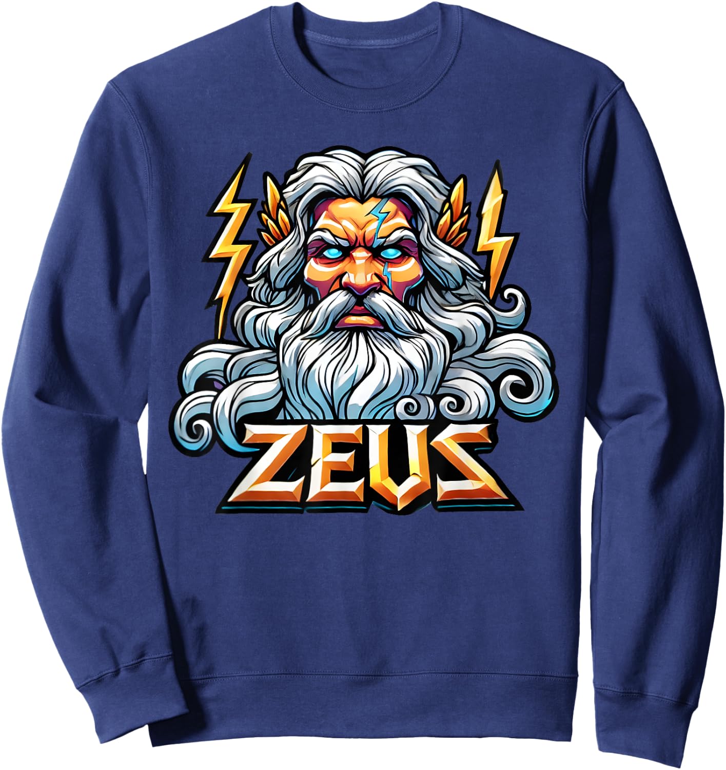 Zeus Greek God Mythology Ancient Greece Sweatshirt - Sweatshirt | Navy