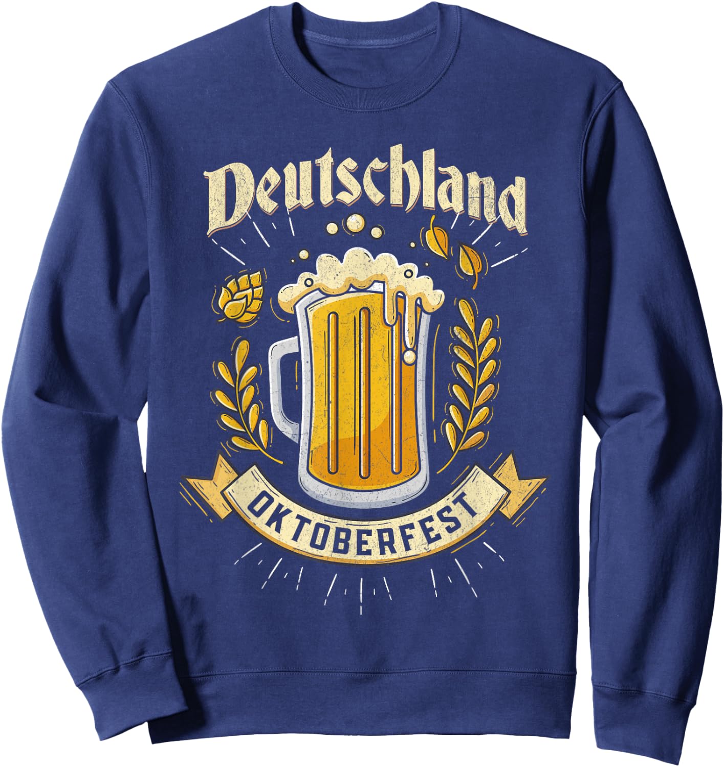 Deutschland Oktoberfest German Beer Festival Party Outfit Sweatshirt - Sweatshirt | Navy