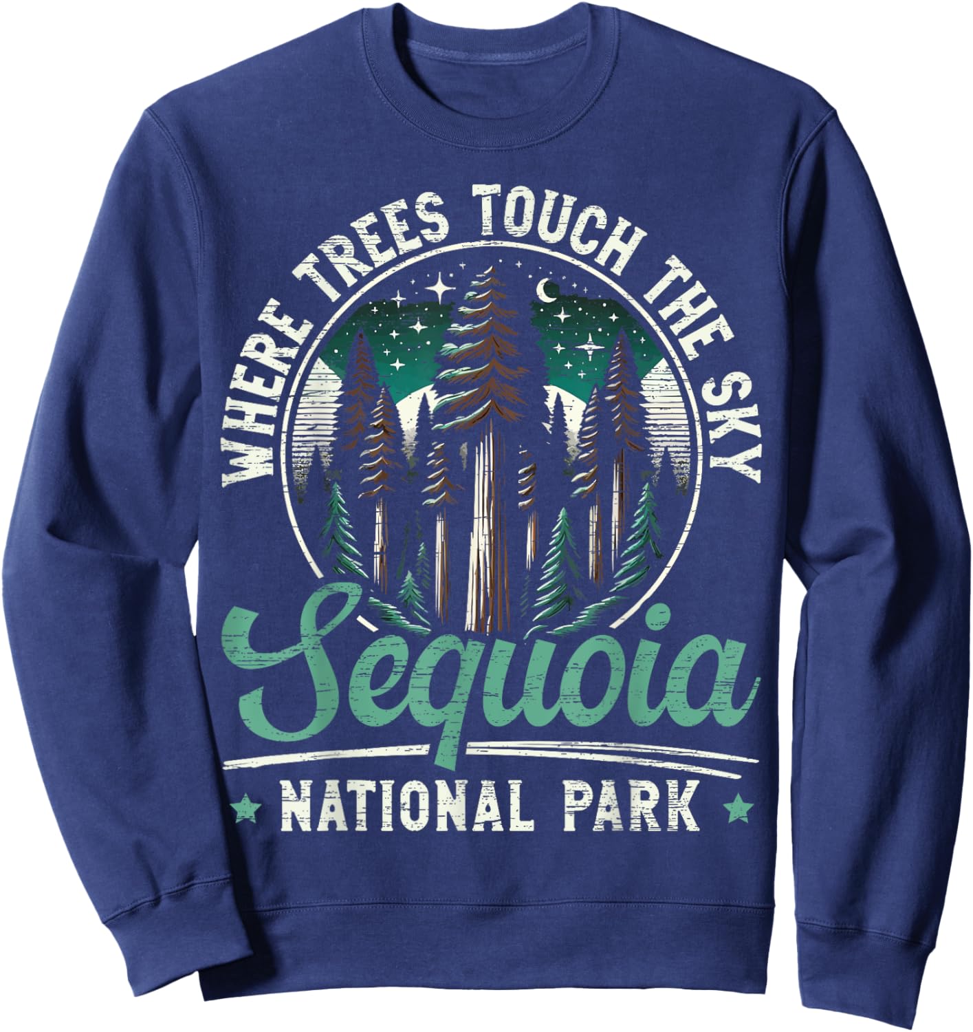 Sequoia National Park Outdoor Travel USA America Sweatshirt - Sweatshirt | Navy