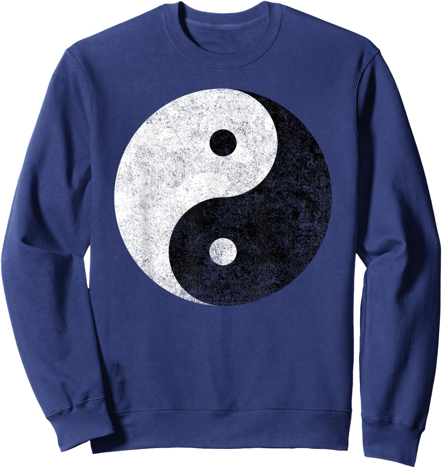 Yin Yang Symbol Tao Taijitu Yoga Peace Love Sweatshirt - Sweatshirt | Navy