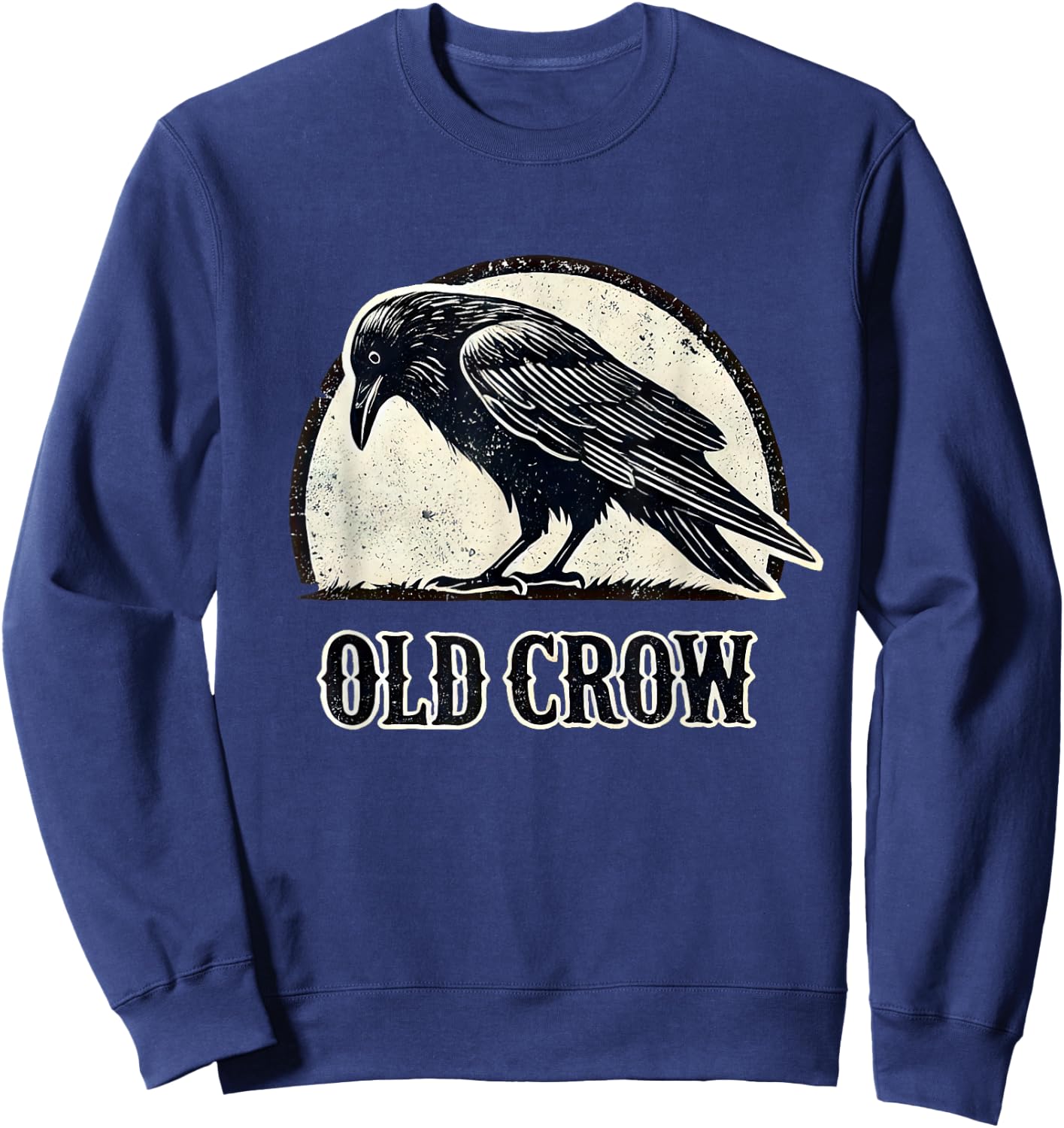 Old Crow Graphic Sweatshirt - Sweatshirt | Navy