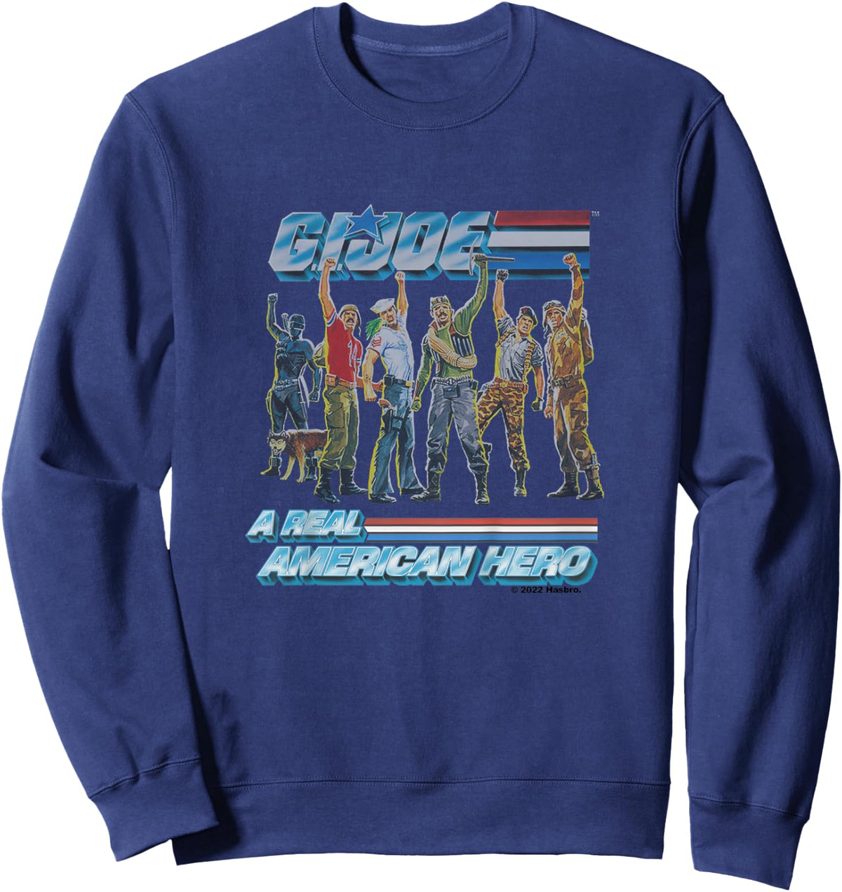 Kids G.I. Joe A Real American Hero Vintage Characters Group Shot Sweatshirt - Sweatshirt | Navy