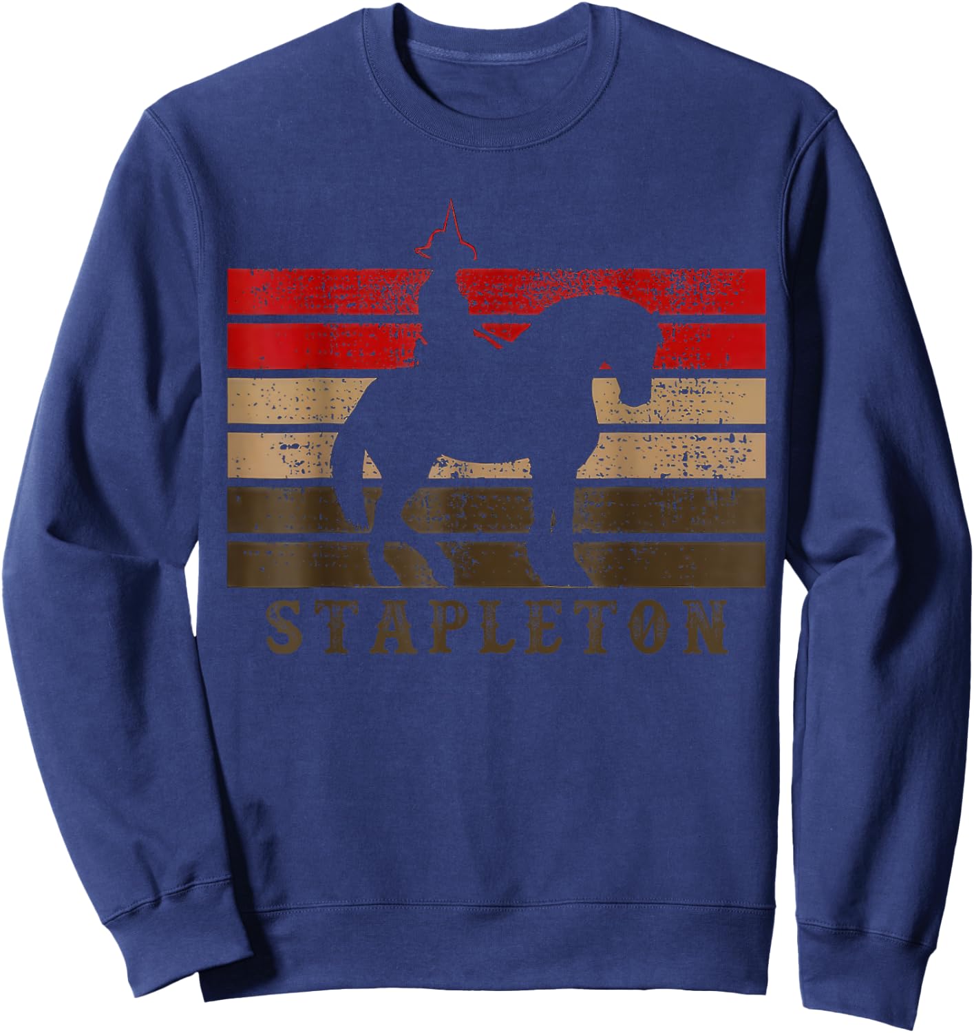 Howdy Stapleton Western Stapleton Cowboy Cowgirl Sweatshirt - Sweatshirt | Navy
