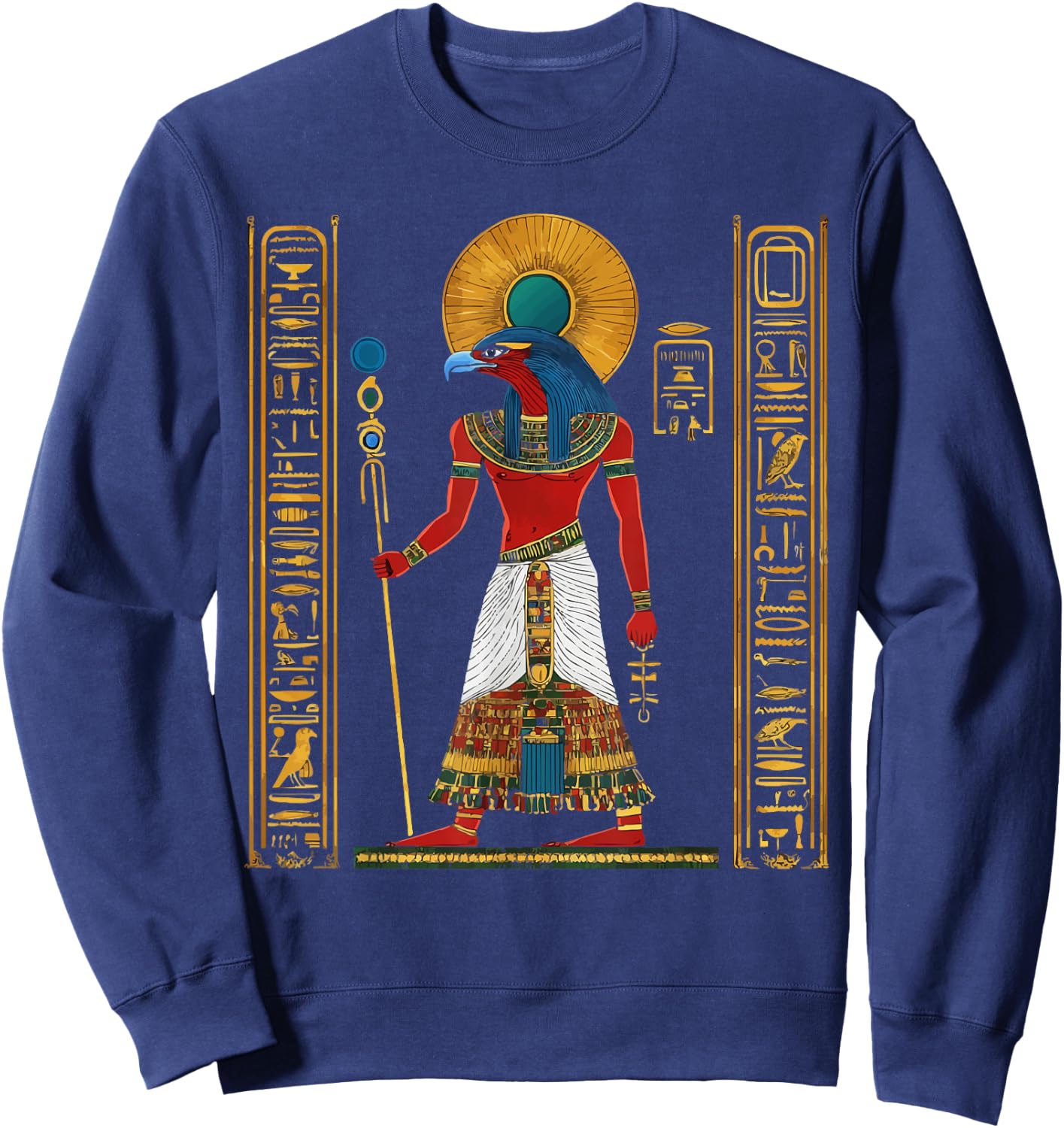 Thoth Egyptian God Egyptian Mythology Pyramid Ancient Egypt Sweatshirt - Sweatshirt | Navy