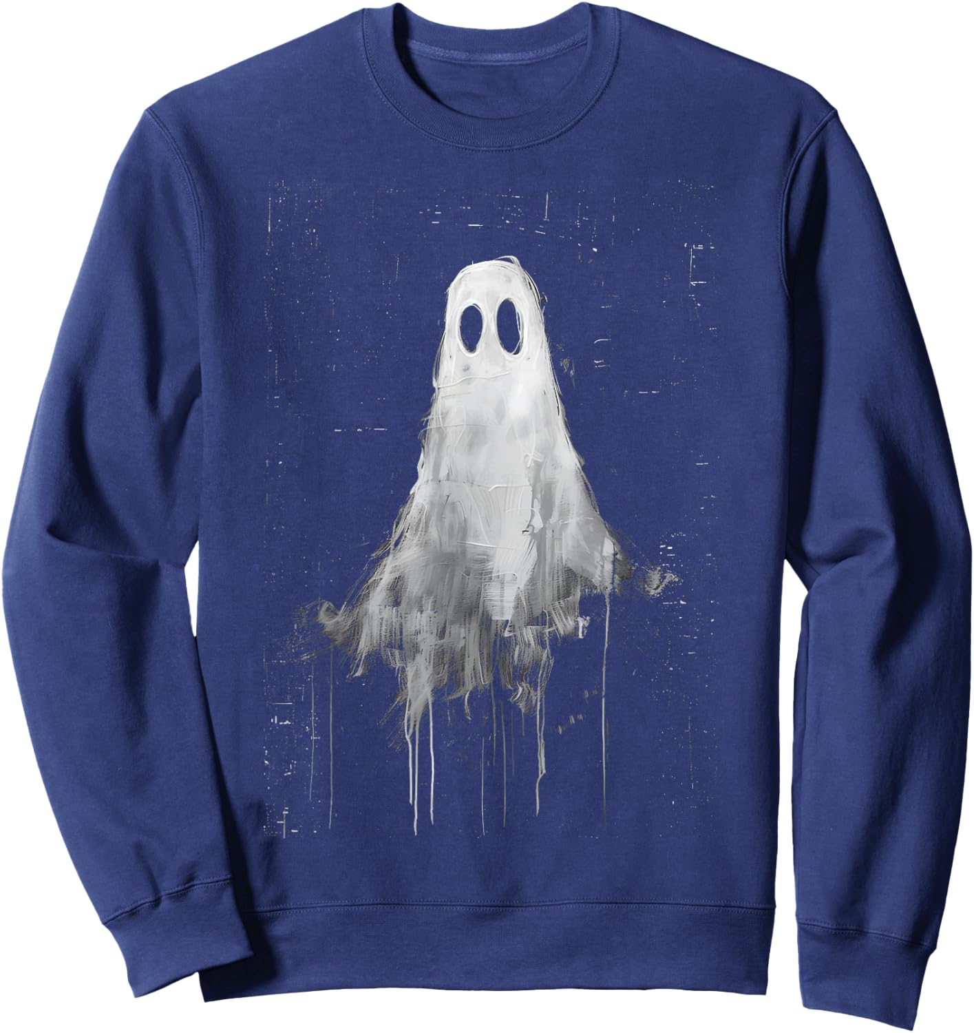 Ghost Horror Spirit Spooky Scary Halloween Goth Aesthetic Sweatshirt - Sweatshirt | Navy