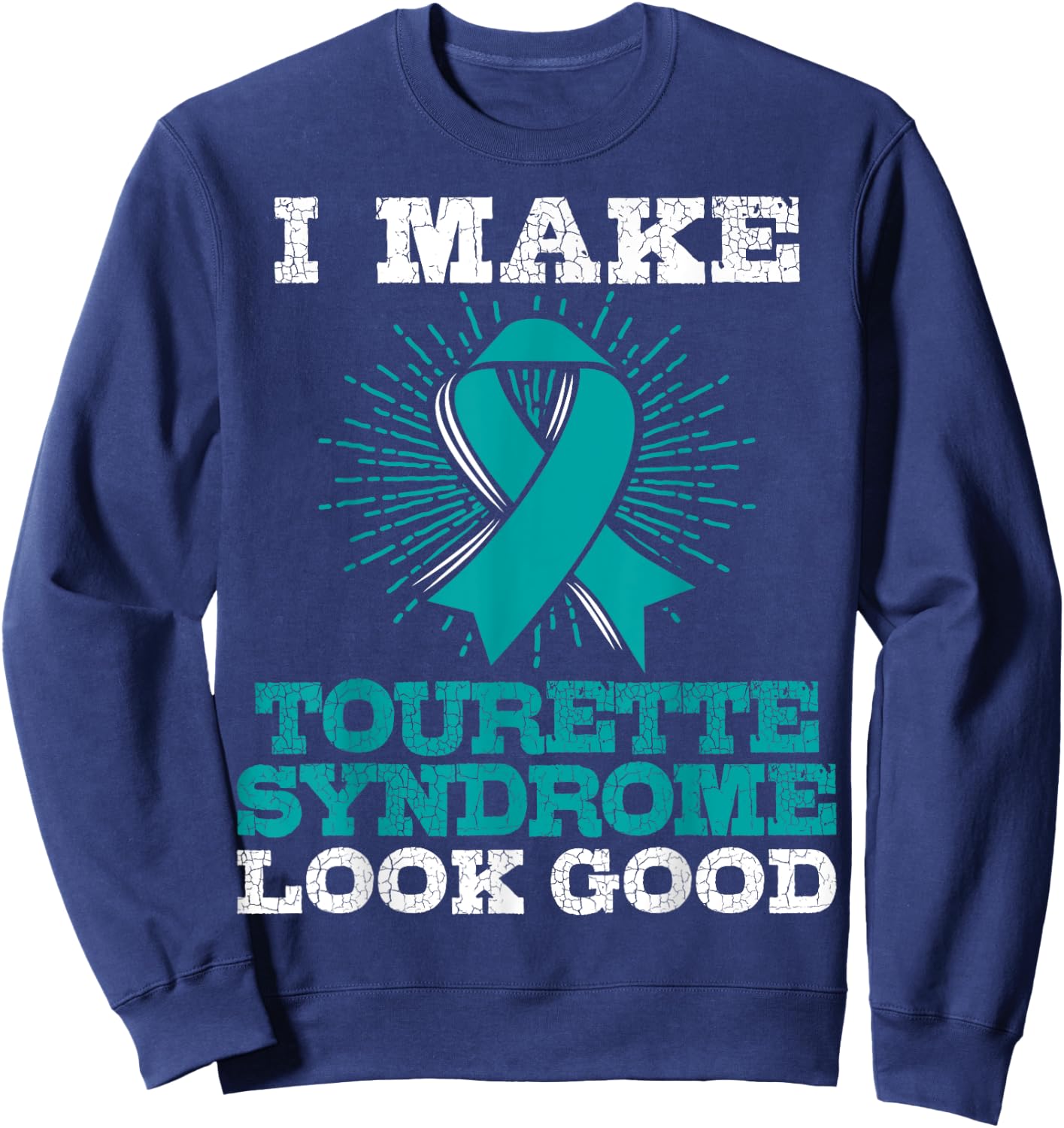 Tourette's Syndrome T Shirt - TS Awareness Gift Sweatshirt - Sweatshirt | Navy