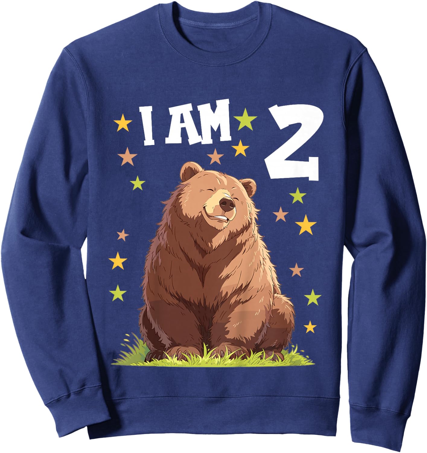 2 Years old 2 birthday Bears Boy Girl Bear Sweatshirt - Sweatshirt | Navy