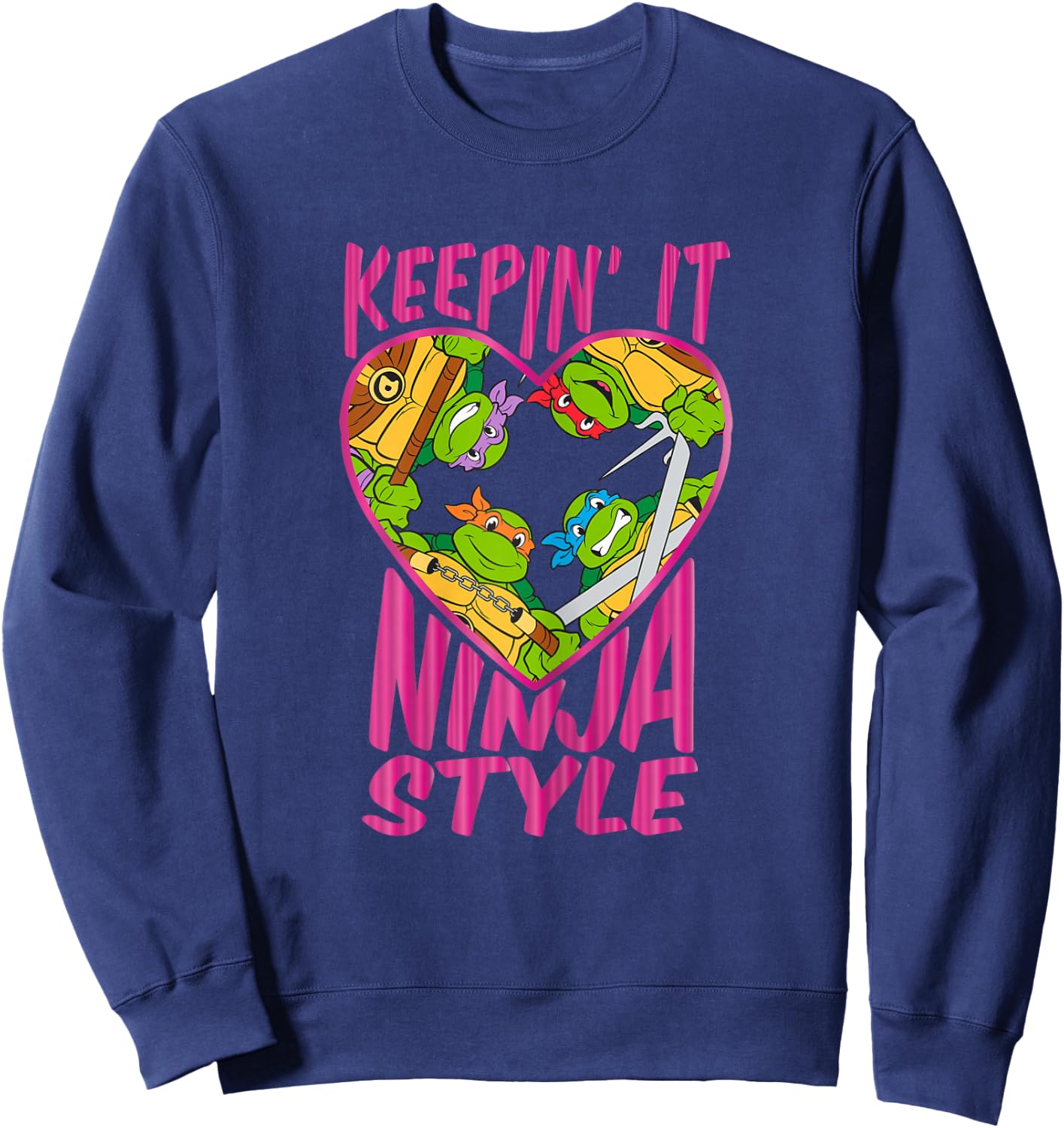 Teenage Mutant Ninja Turtles Keepin' It Ninja Style Sweatshirt - Sweatshirt | Navy