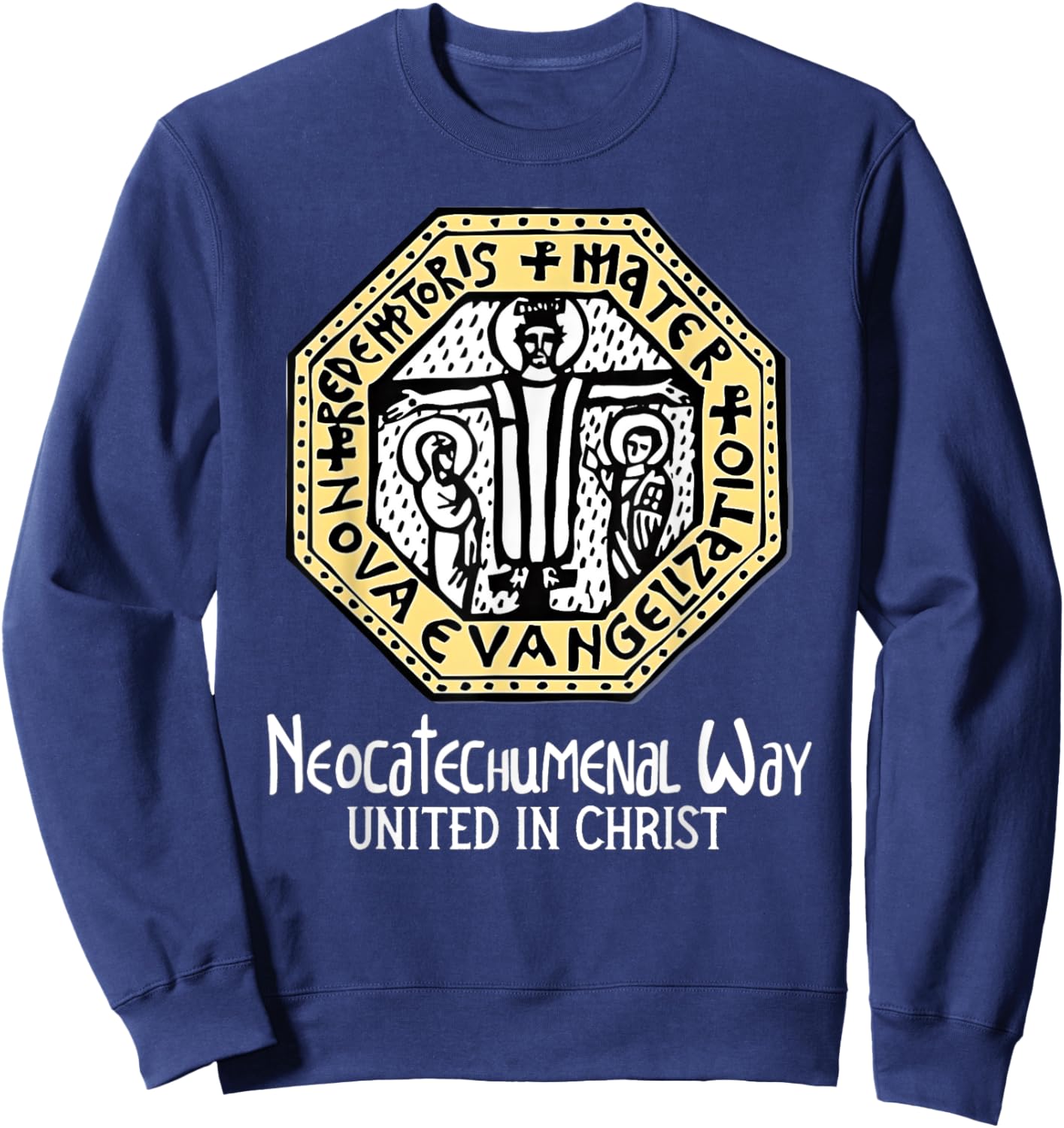 Neocatechumenal Way NCW Modern Catholic Sweatshirt - Sweatshirt | Navy