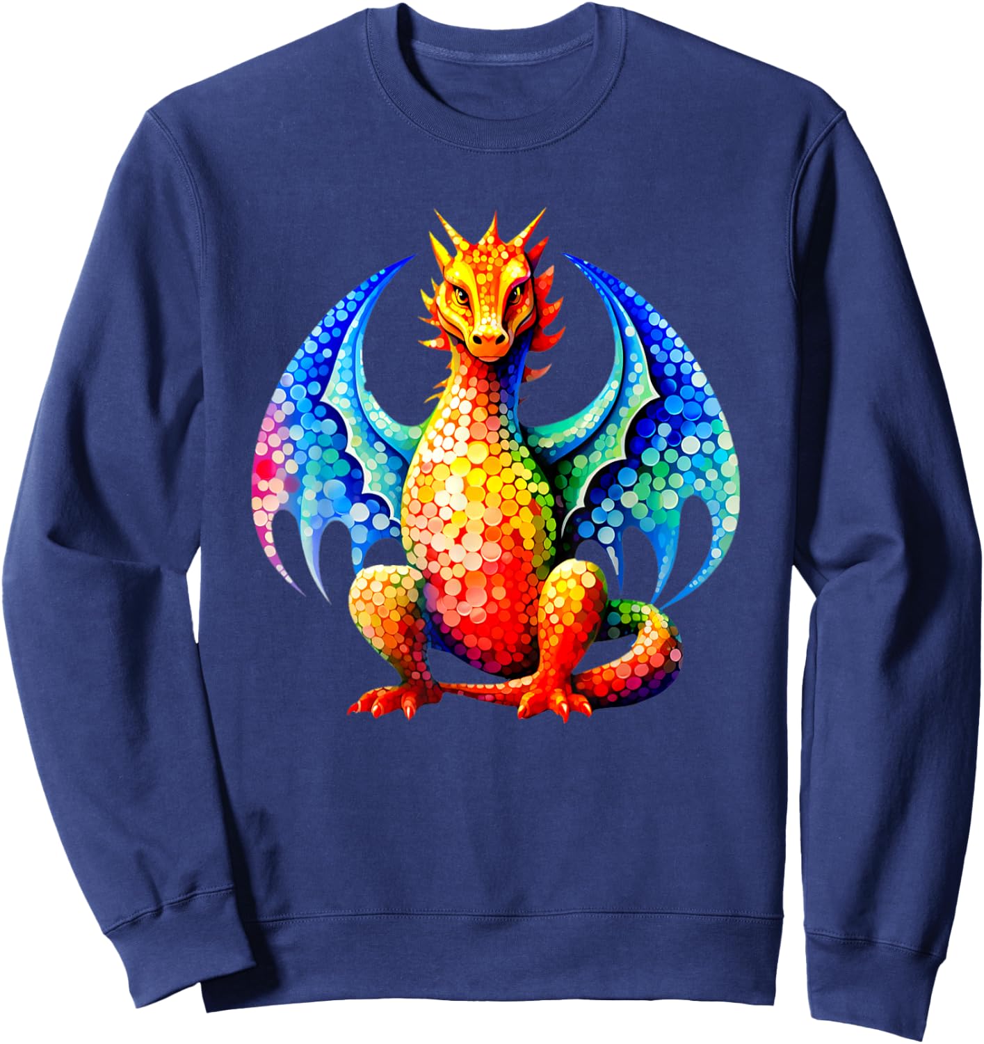 Dot Day Dragon Lovers September Dot Day Art Design Sweatshirt - Sweatshirt | Navy