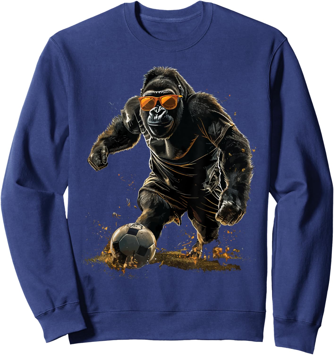 Gorilla Soccer Football Sweatshirt - Sweatshirt | Navy