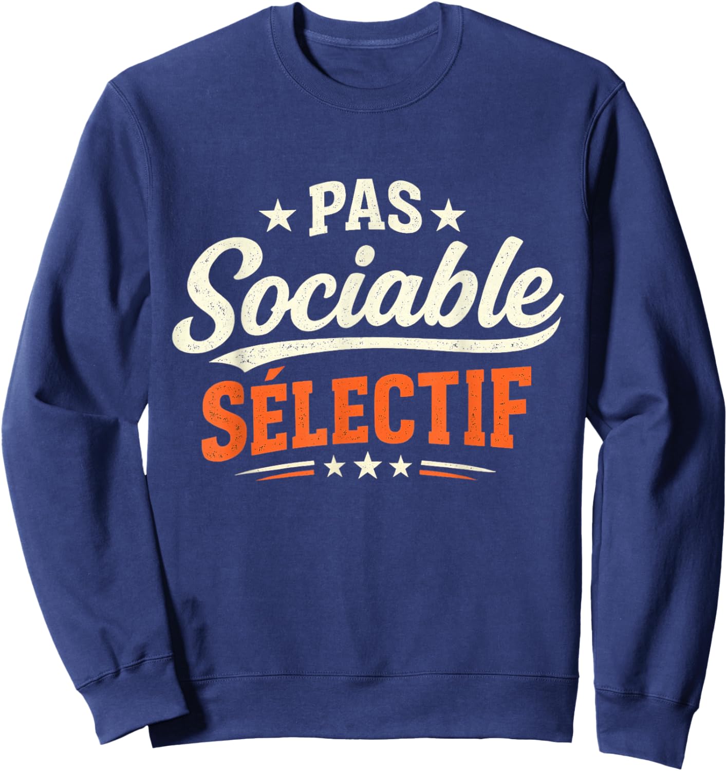 Men's Gift Humour Original Funny Not Sociable Selective Sweatshirt - Sweatshirt | Navy