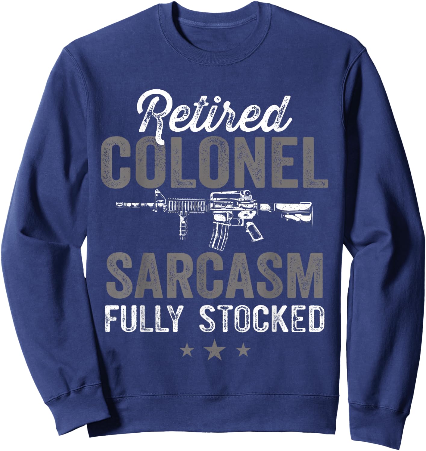 Retired Colonel Retirement Air Force Rank Lieutenant Sweatshirt - Sweatshirt | Navy